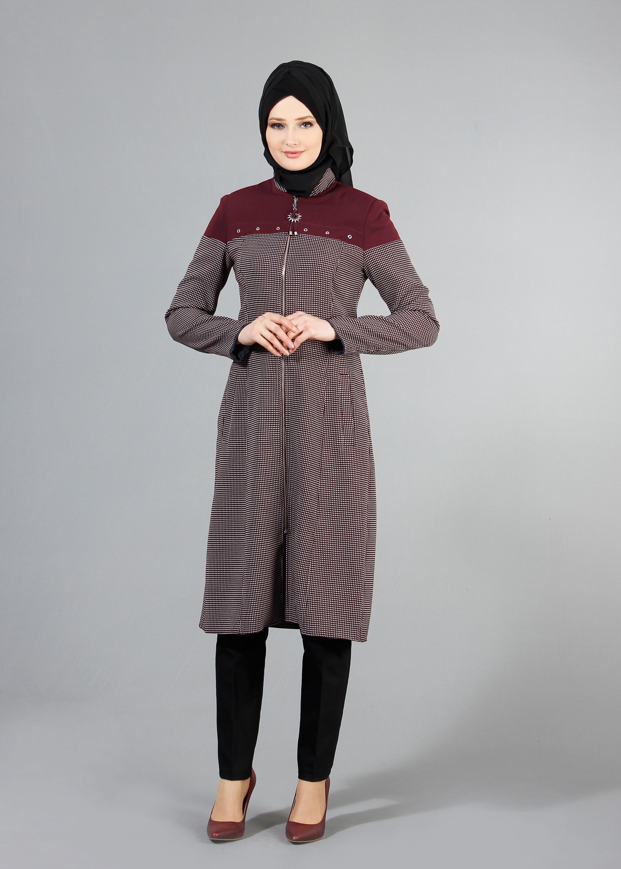 Hijab clothing DAMSON 1734 Forever Tesettür Trench 38/46 TEK40