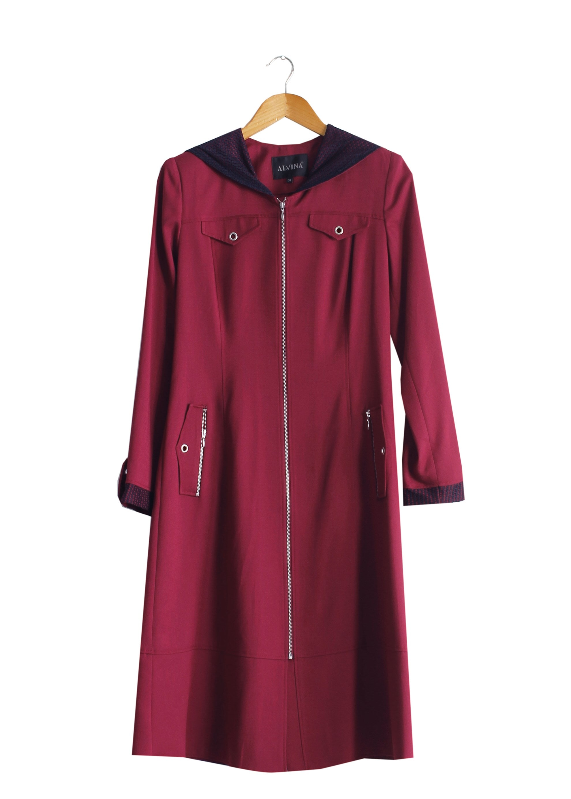 Tesettür giyim MOR 1738 Derin Tesettür Trench 38/46 TEK38