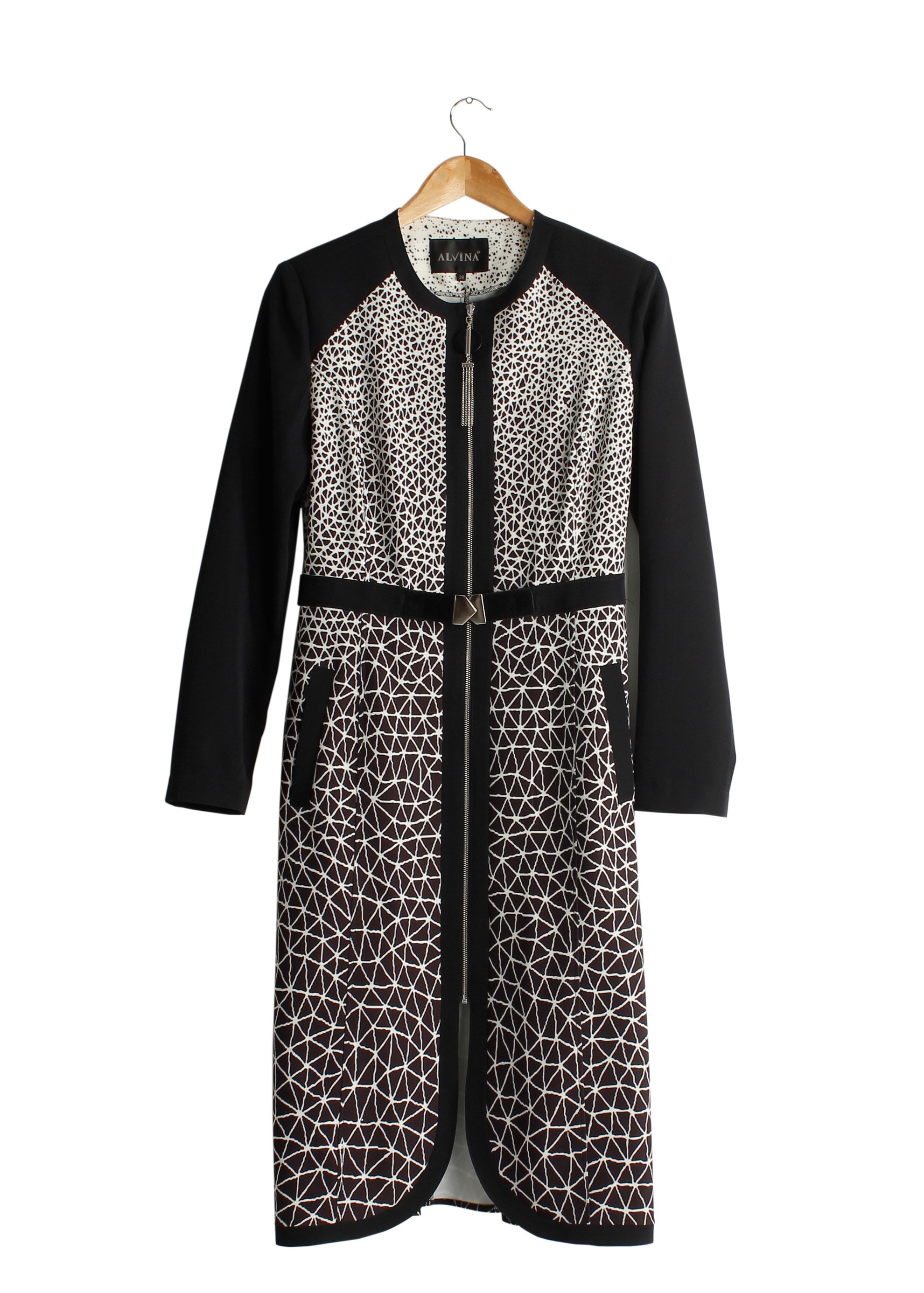 Tesettür giyim SİYAH 1741 Meriva Tesettür Trench 38/46 TEK40