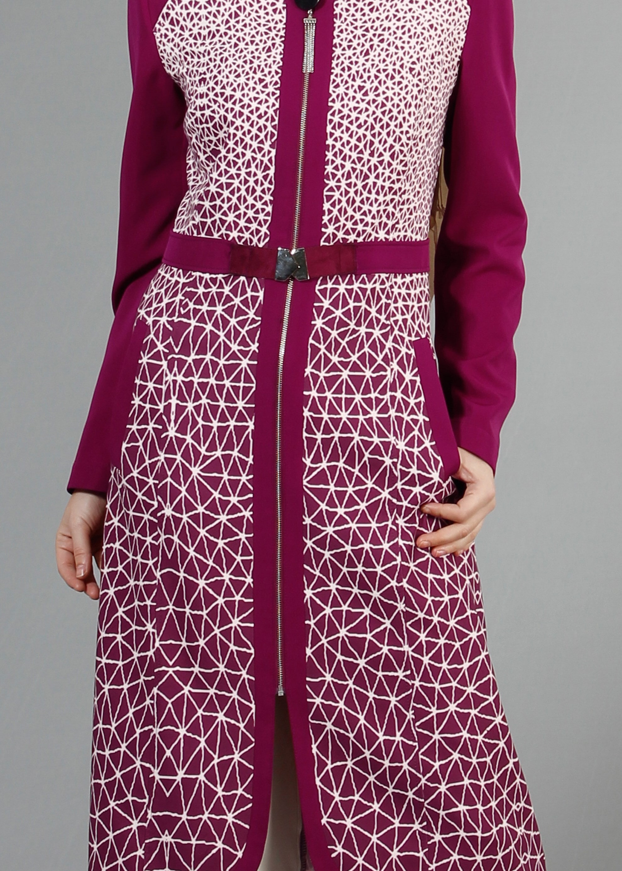 Tesettür giyim MÜRDÜM 1741 Meriva Tesettür Trench 38/46 TEK40