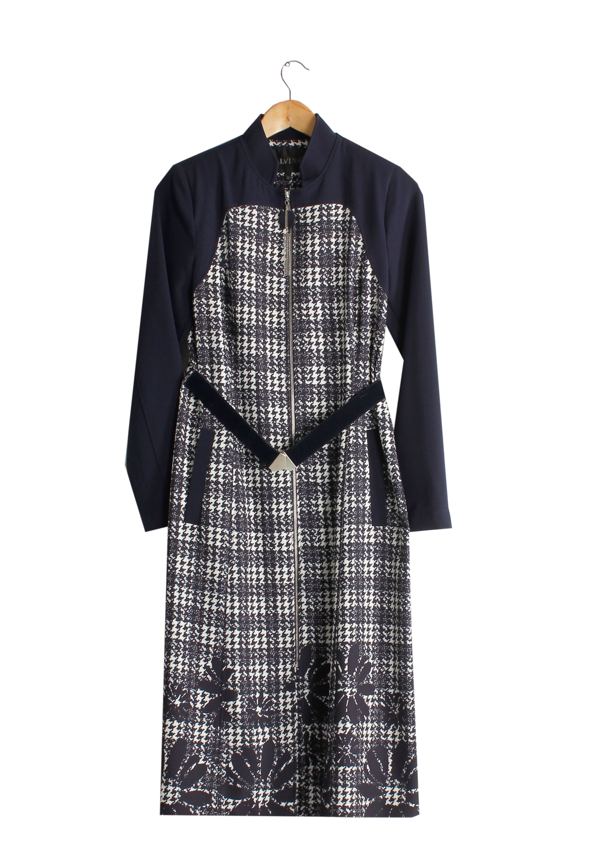 Tesettür giyim LACİVERT 1742 Meriva Tesettür Trench 38/46 TEK40