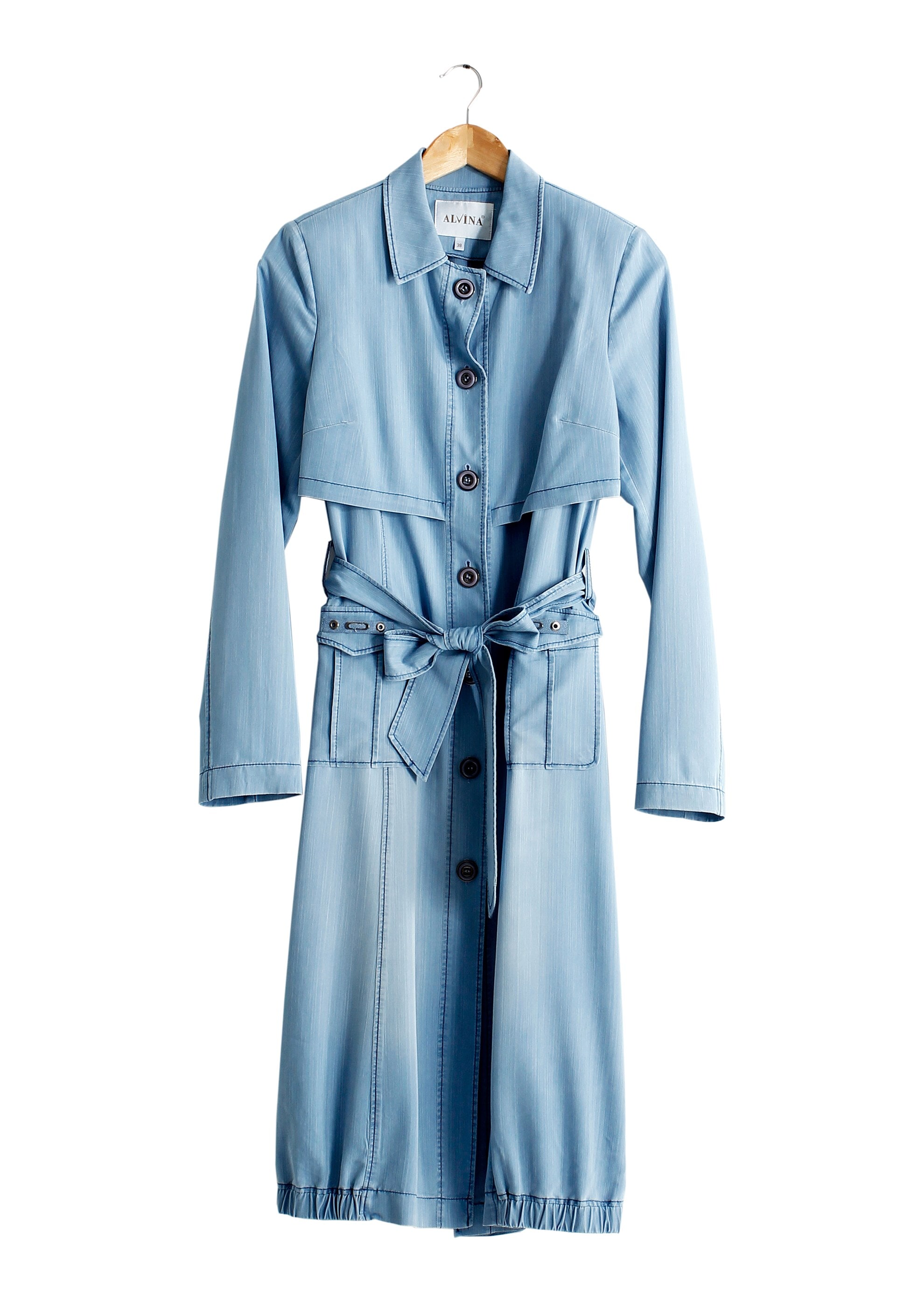 Vêtements hijab BLEU 1748 MARYEL FLAMLI TRENCH 36/44(38/40) TEK38