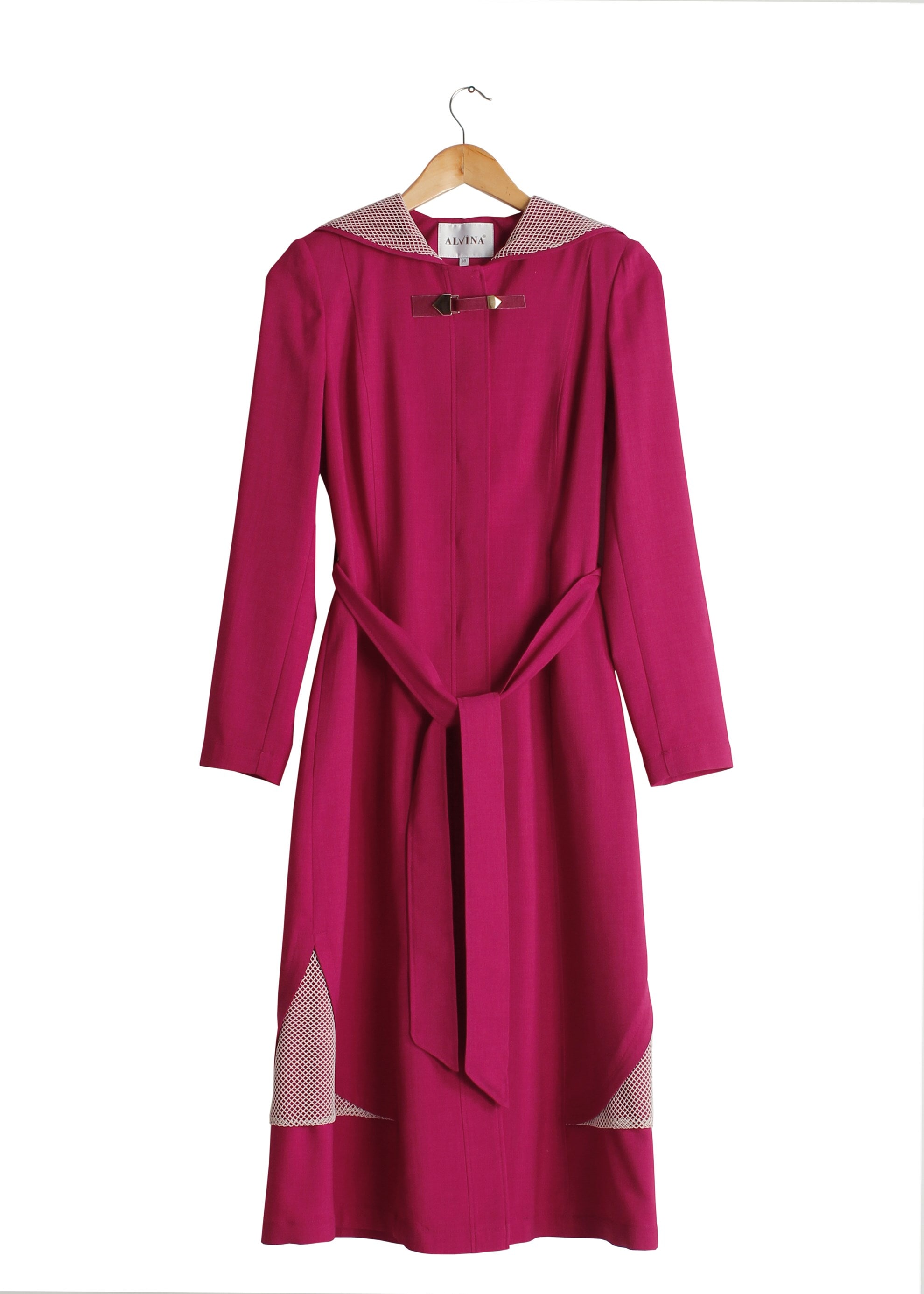 Tesettür giyim FUŞYA 1767 Marmaris Tesettür Trench 38/46 TEK38