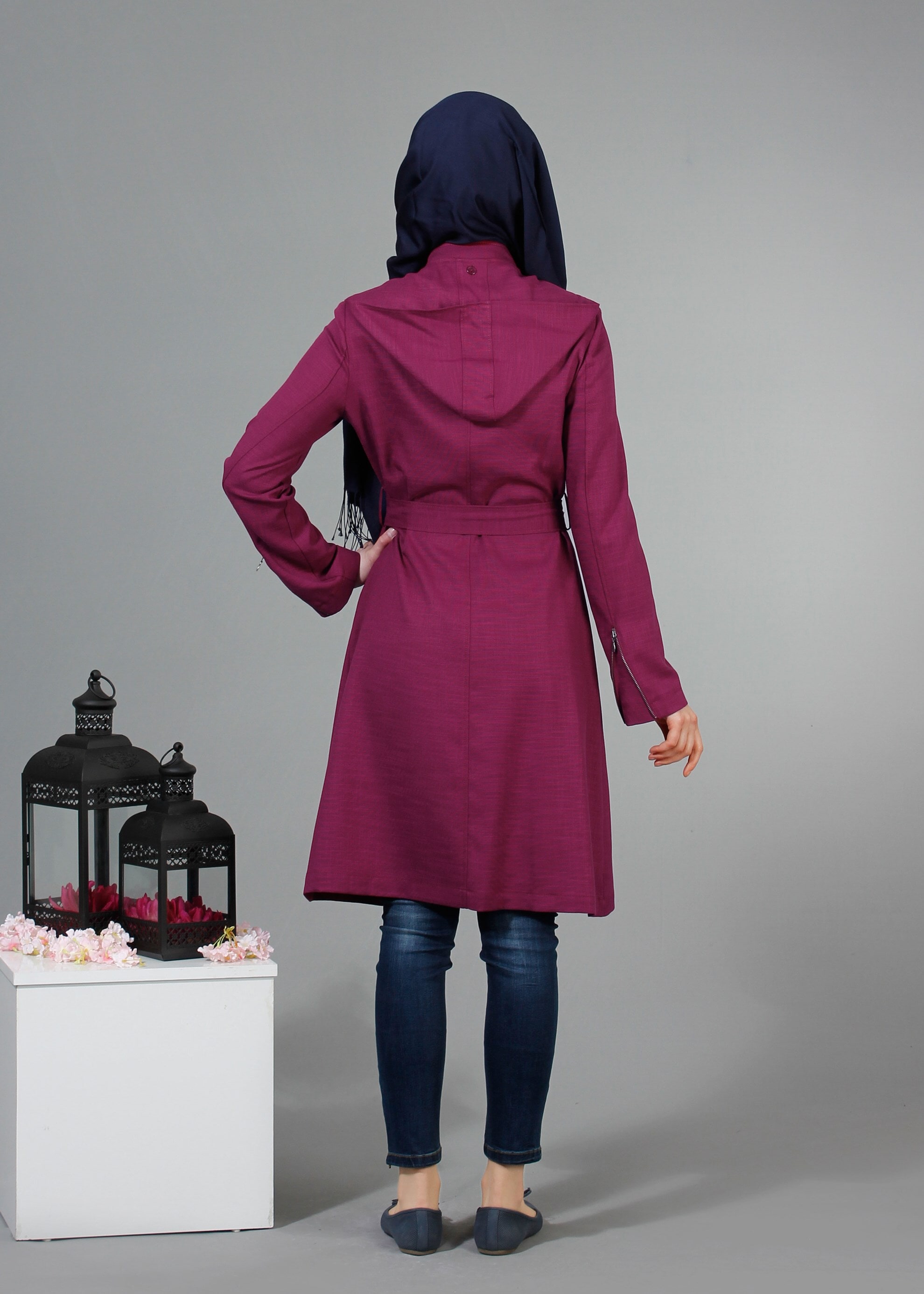 Tesettür giyim MOR 1770 New Shine Tesettür Trench 36/44(38-40) TEK38