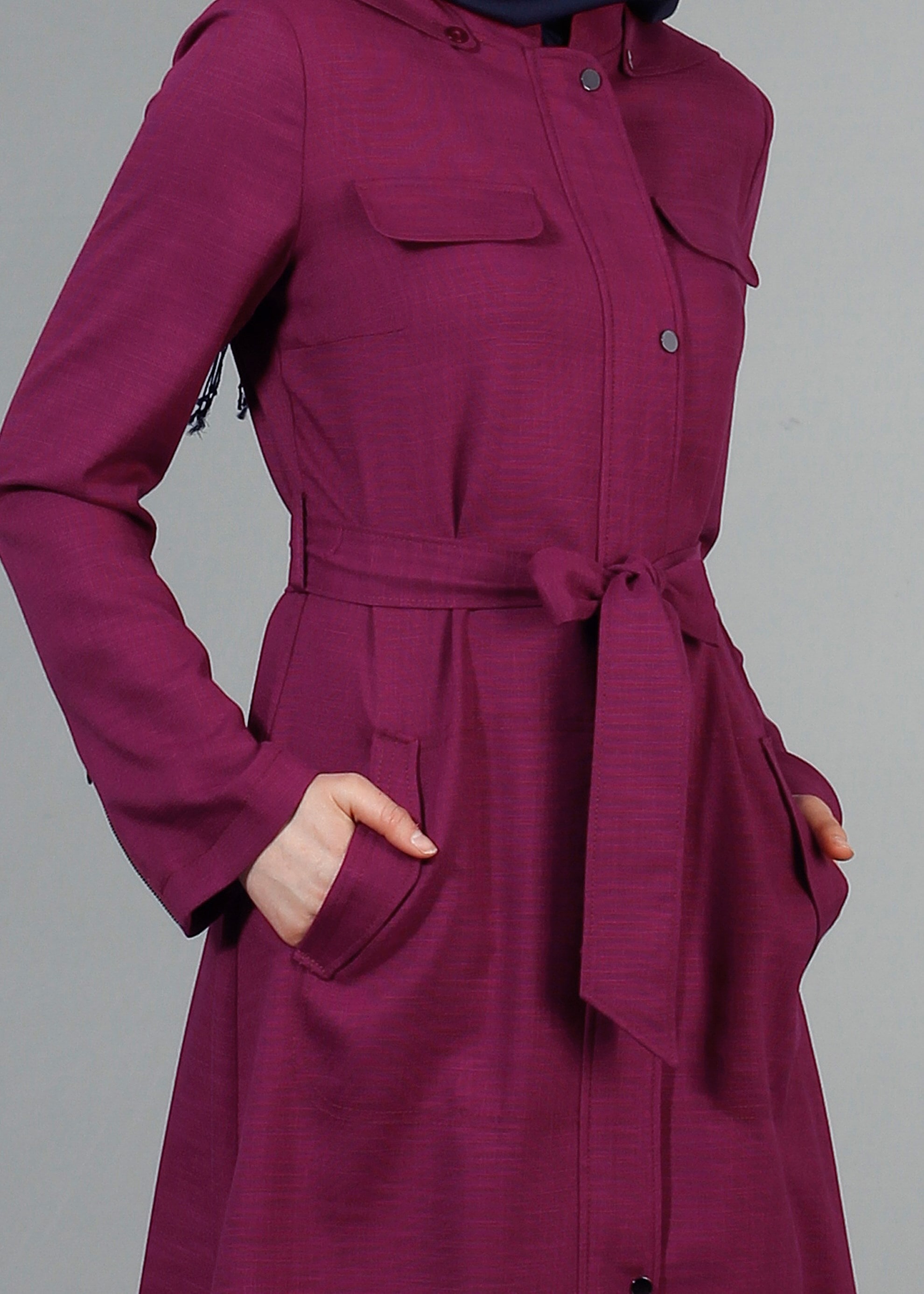 Tesettür giyim MOR 1770 New Shine Tesettür Trench 36/44(38-40) TEK38