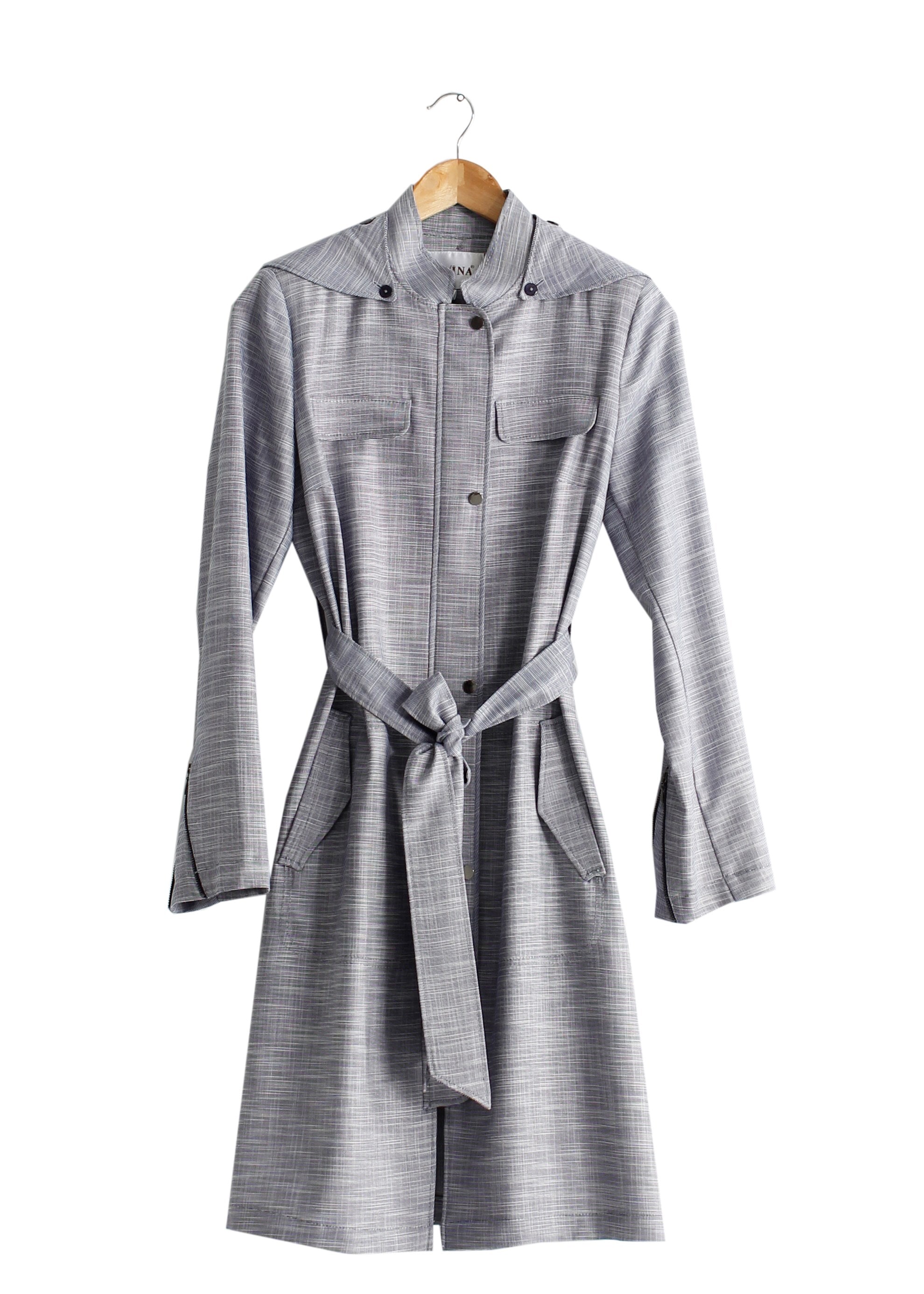 Tesettür giyim LACİVERT 1770 New Shine Tesettür Trench 36/44(38-40) TEK38