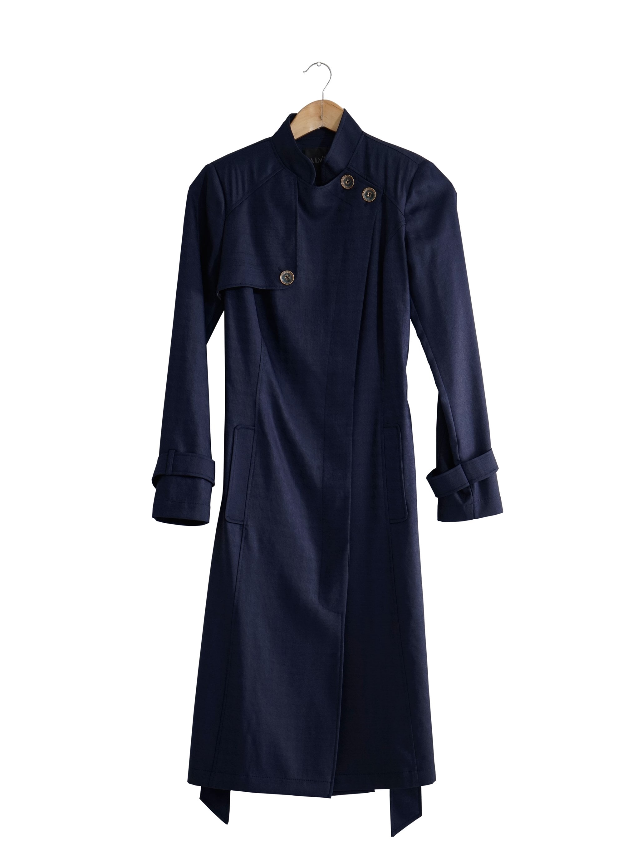 Tesettür giyim LACİVERT 1771 Beril Tesettür Trench 38/44 TEK38