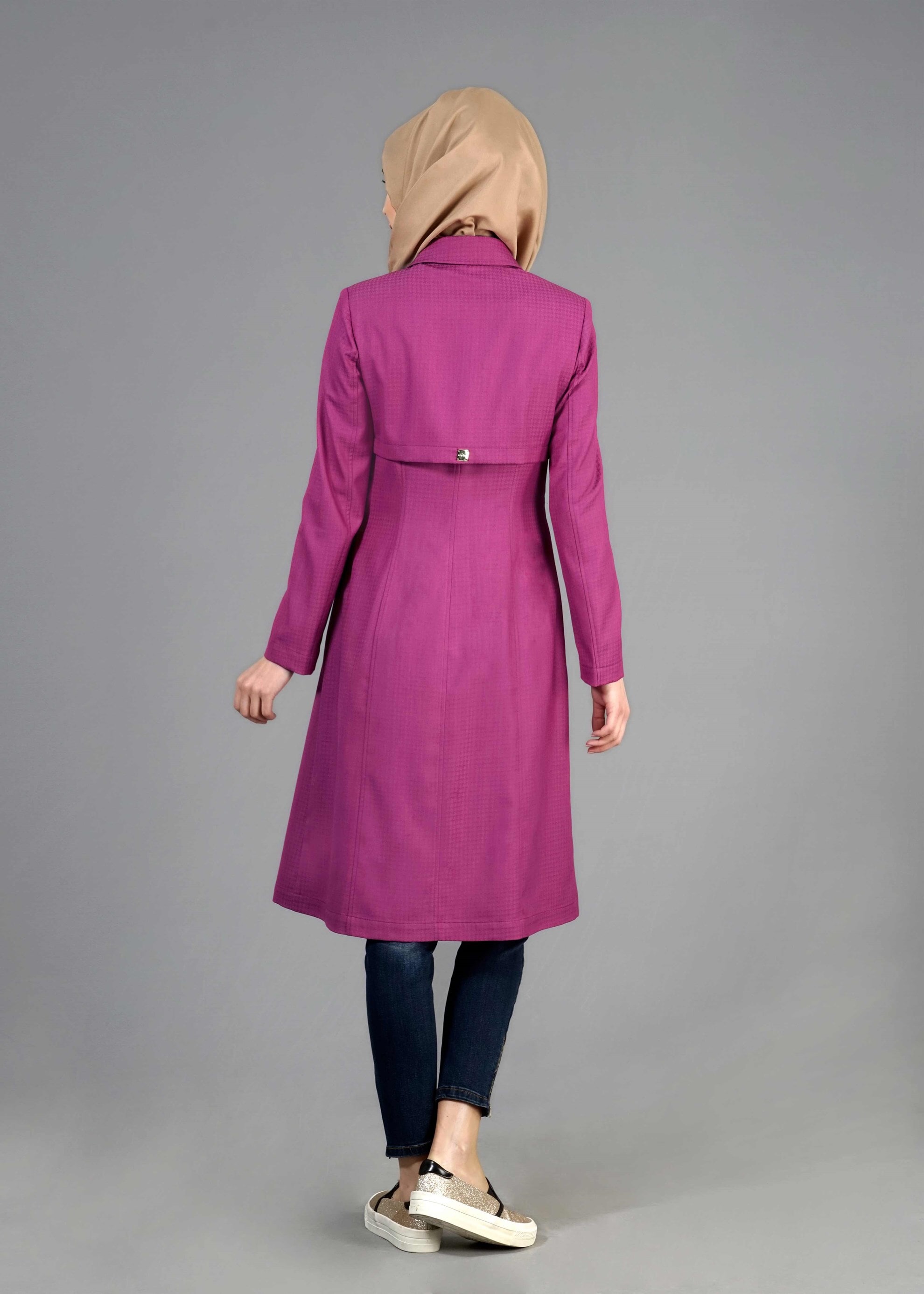 Tesettür giyim FUŞYA 1786 Crista Tesettür 652 Trech 38/44 TEK38