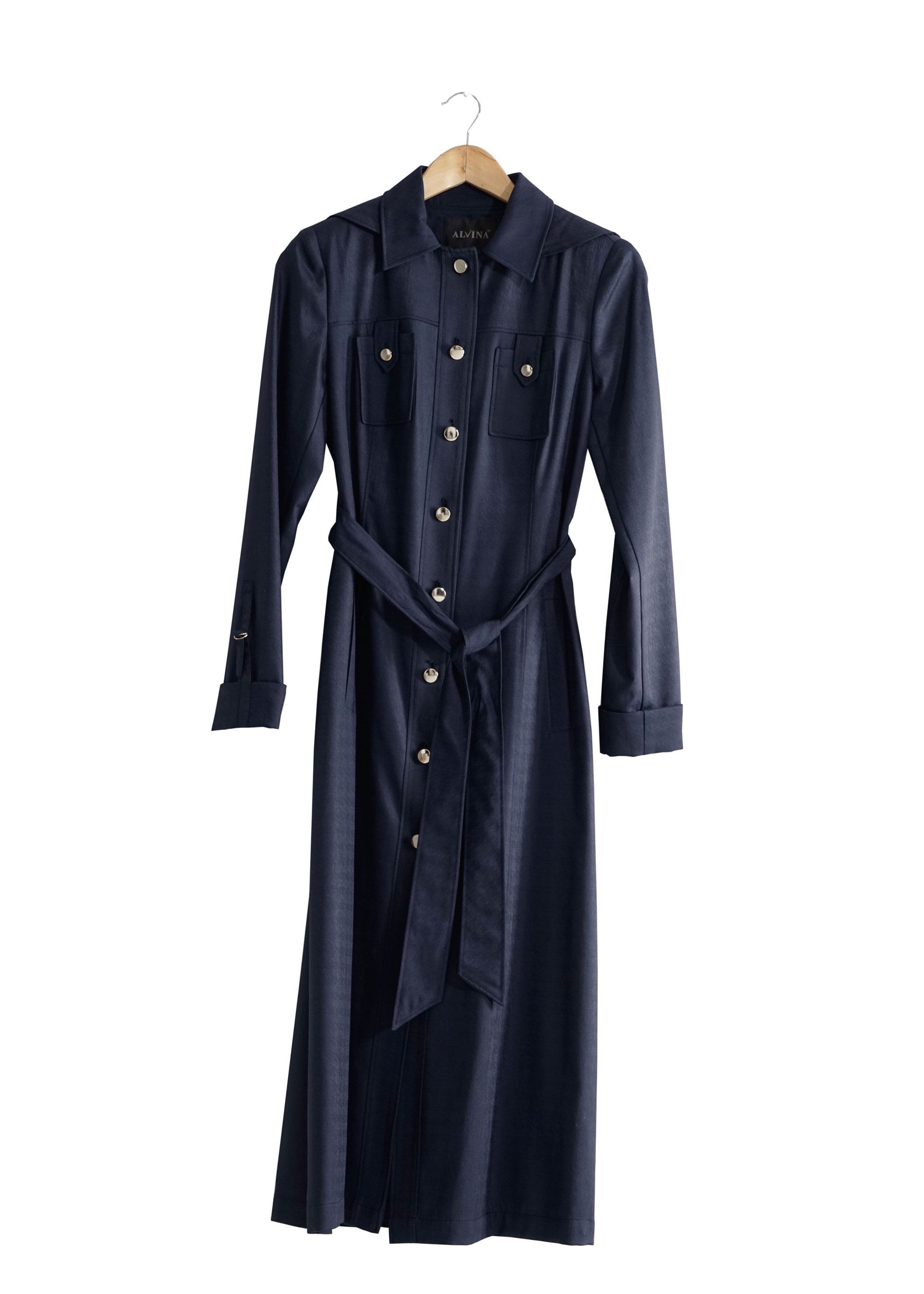 Tesettür giyim LACİVERT 1789 Beril Tesettür 736 Trench 38/46 TEK40