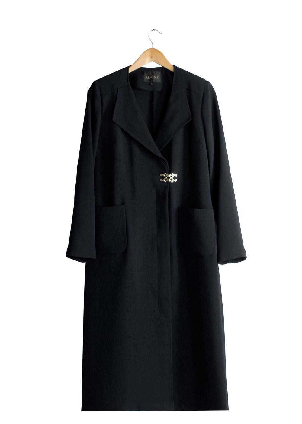 Tesettür giyim SİYAH 1791 Winter Efsane Tesettür Trench 38/46 TEK40