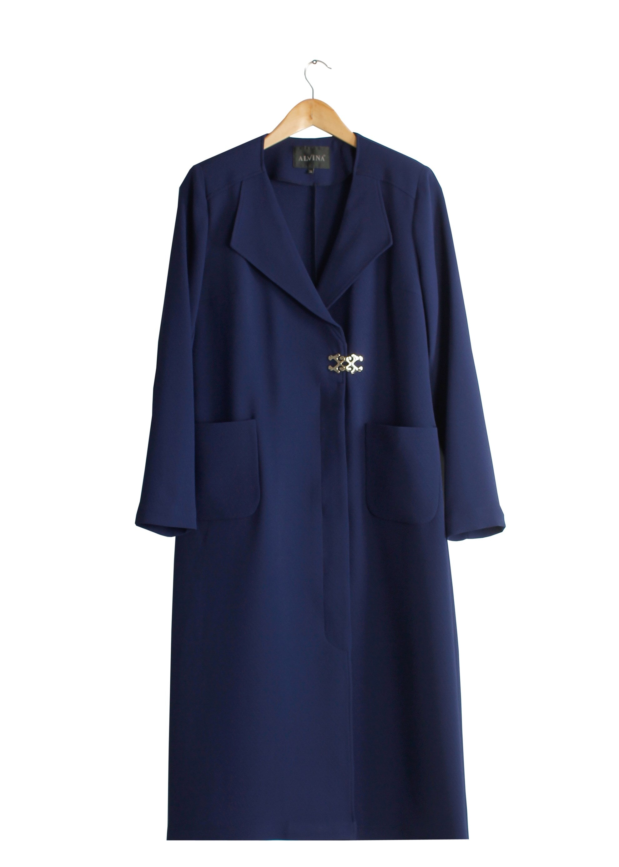 Tesettür giyim LACİVERT 1791 Winter Efsane Tesettür Trench 38/46 TEK40