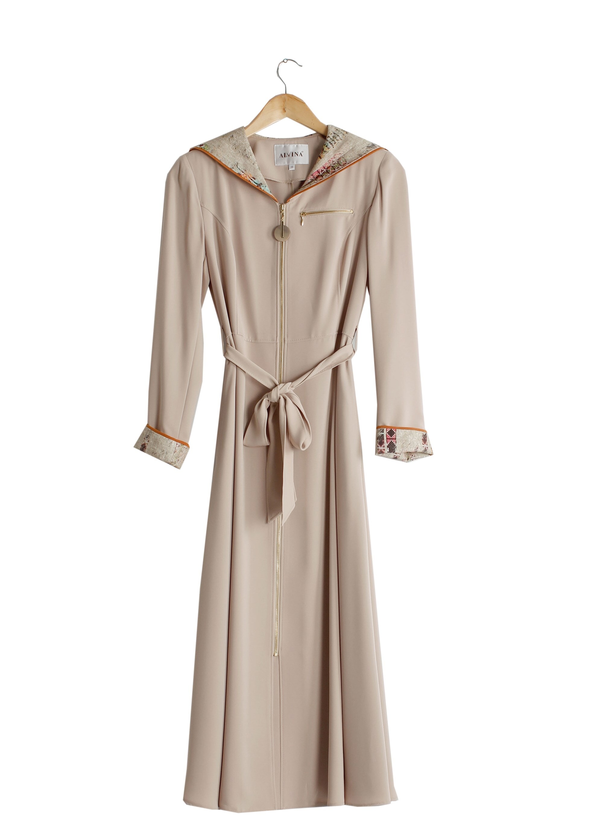 Tesettür giyim BEJ 1794 Farah Tesettür Trench 38/46 TEK40