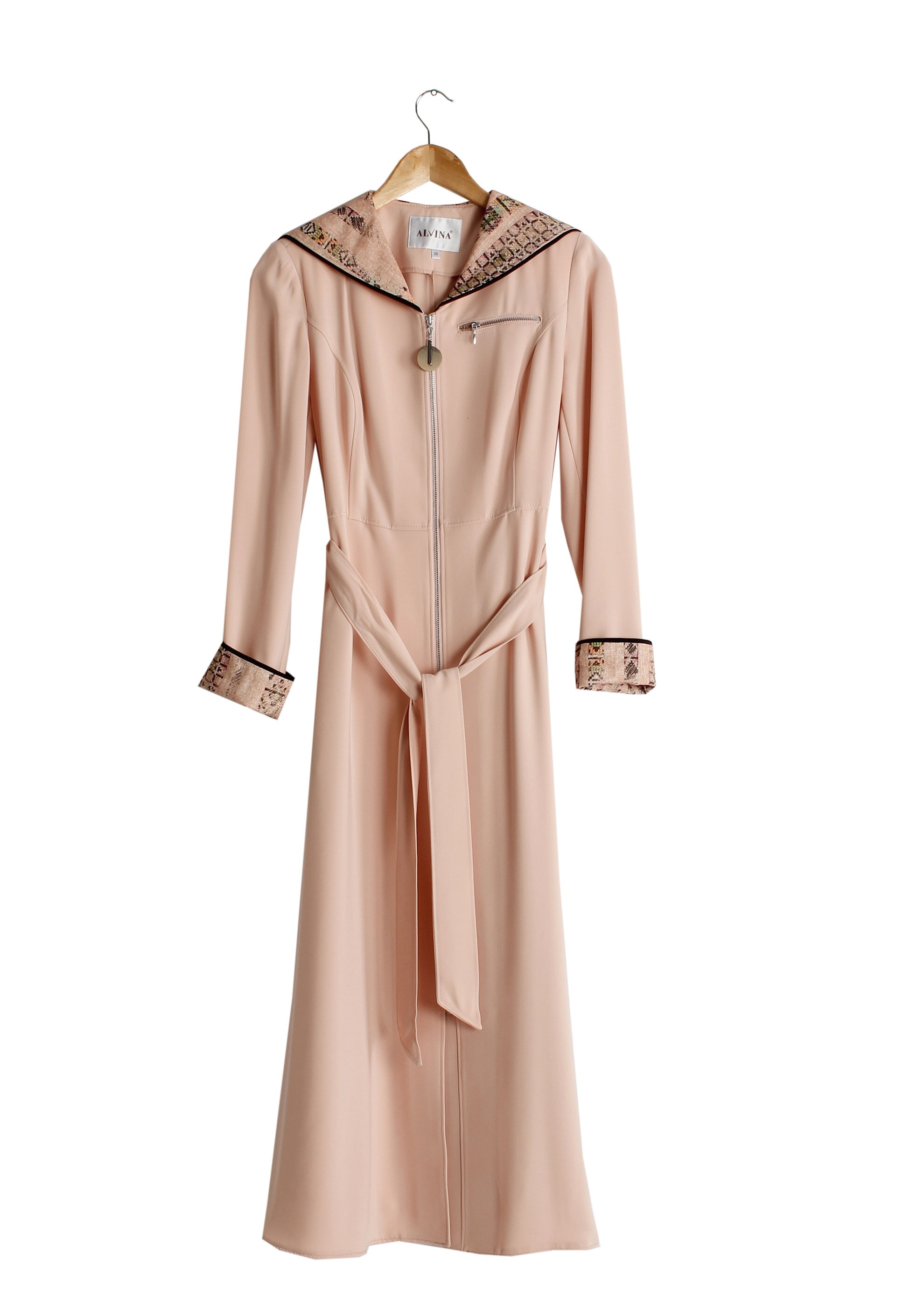 Tesettür giyim PUDRA 1794 Farah Tesettür Trench 38/46 TEK40