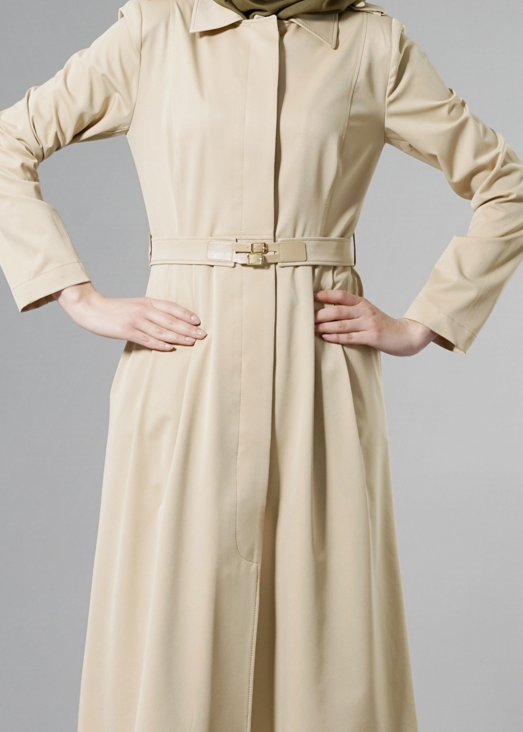 Tesettür giyim BEJ 1805 YAREN 43717 TRENCH 36/44(38-40) TEK38