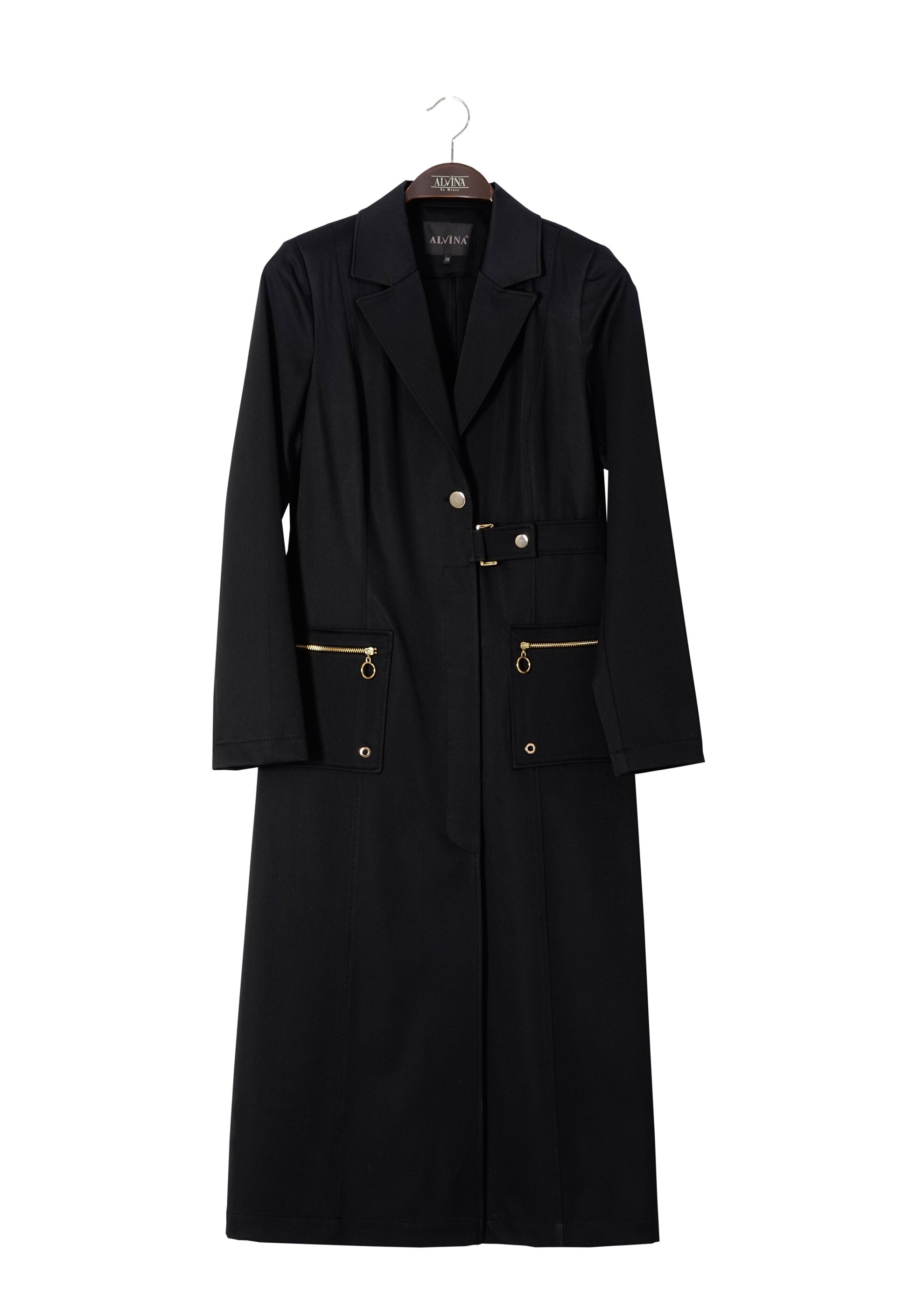 Tesettür giyim SİYAH 1807 Yaren Tesettür 43717 Trench 38/44 TEK38