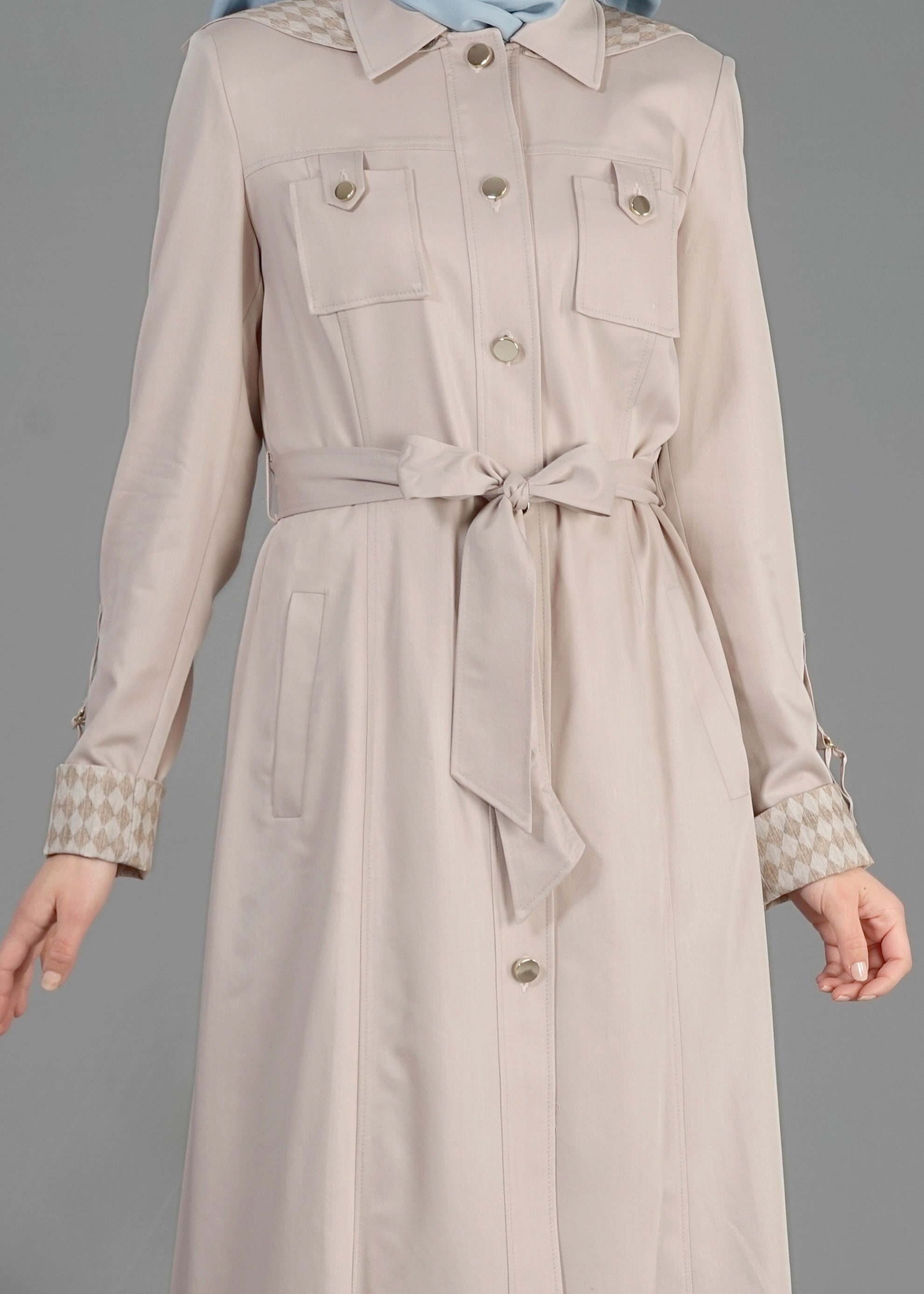 Tesettür giyim BEJ 1811 Essen Tesettür 2105 Trench 38/46 TEK40