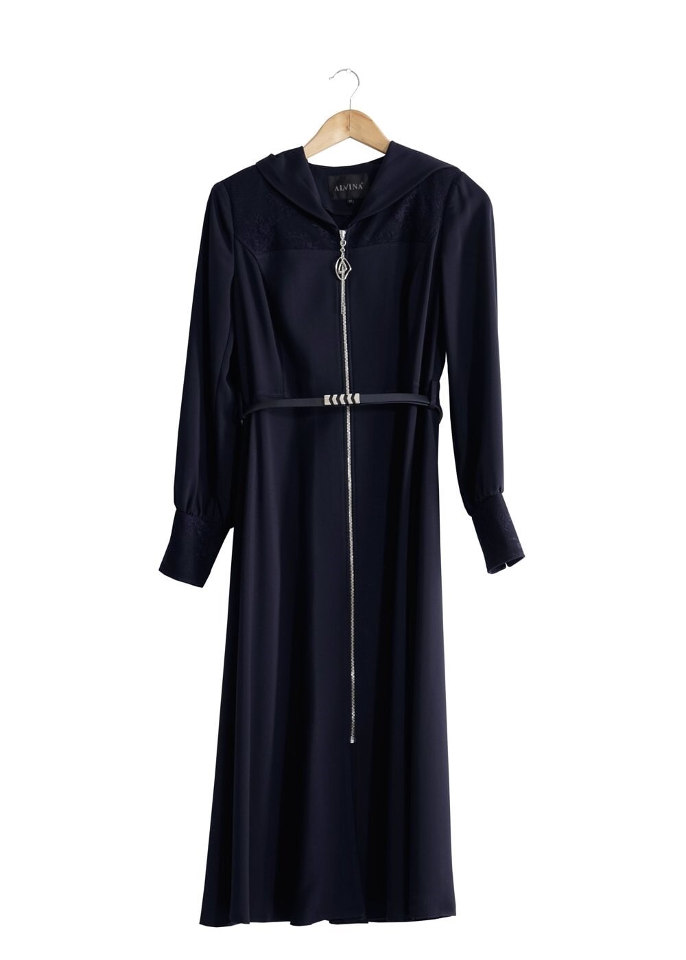 Tesettür giyim LACİVERT 1816 Farah Tesettür Trench 38/44 TEK40