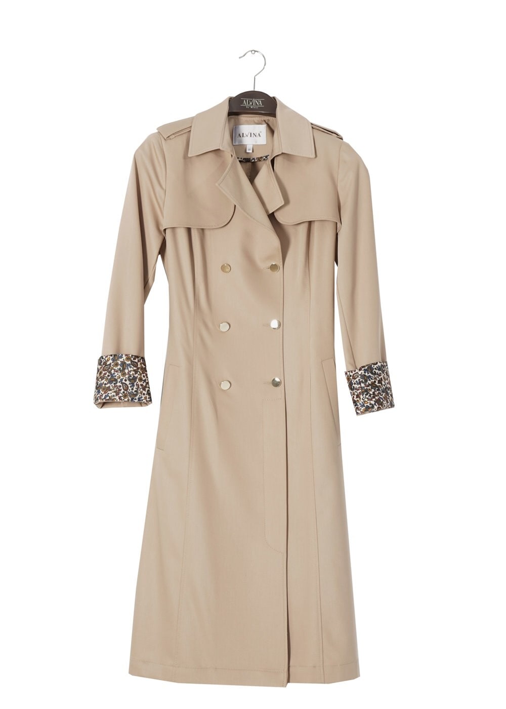 Tesettür giyim KAHVE 1756-1 Lila Tesettür 43597 Trench 38/44 TEK36