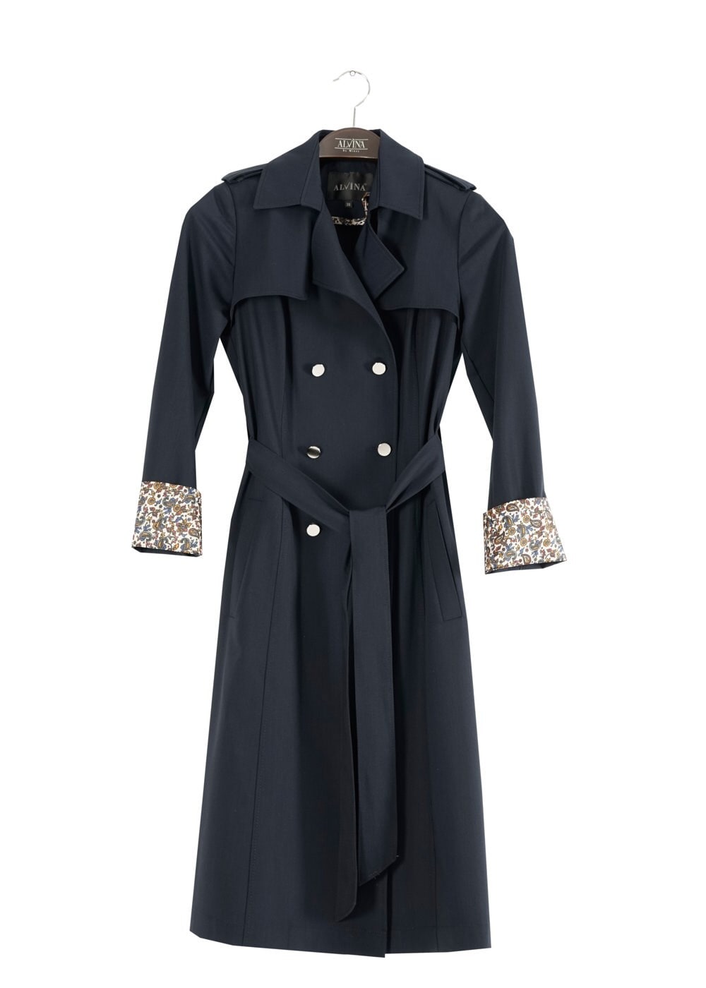 Tesettür giyim LACİVERT 1756-1 Lila Tesettür 43597 Trench 38/44 TEK36