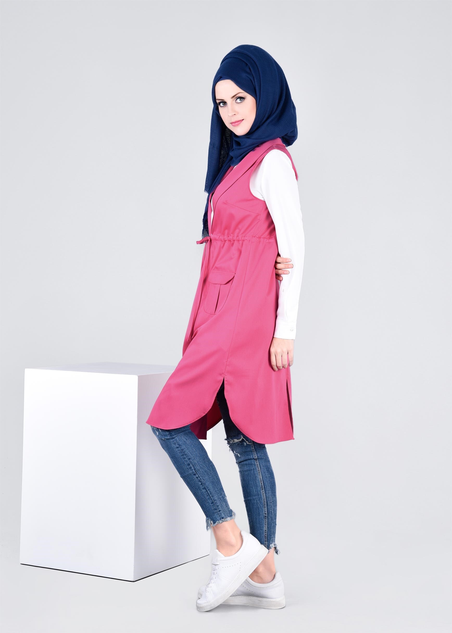 Tesettür giyim FUŞYA 4220 Hürrem Tesettür Yelek 36/44(38/40) TEK42