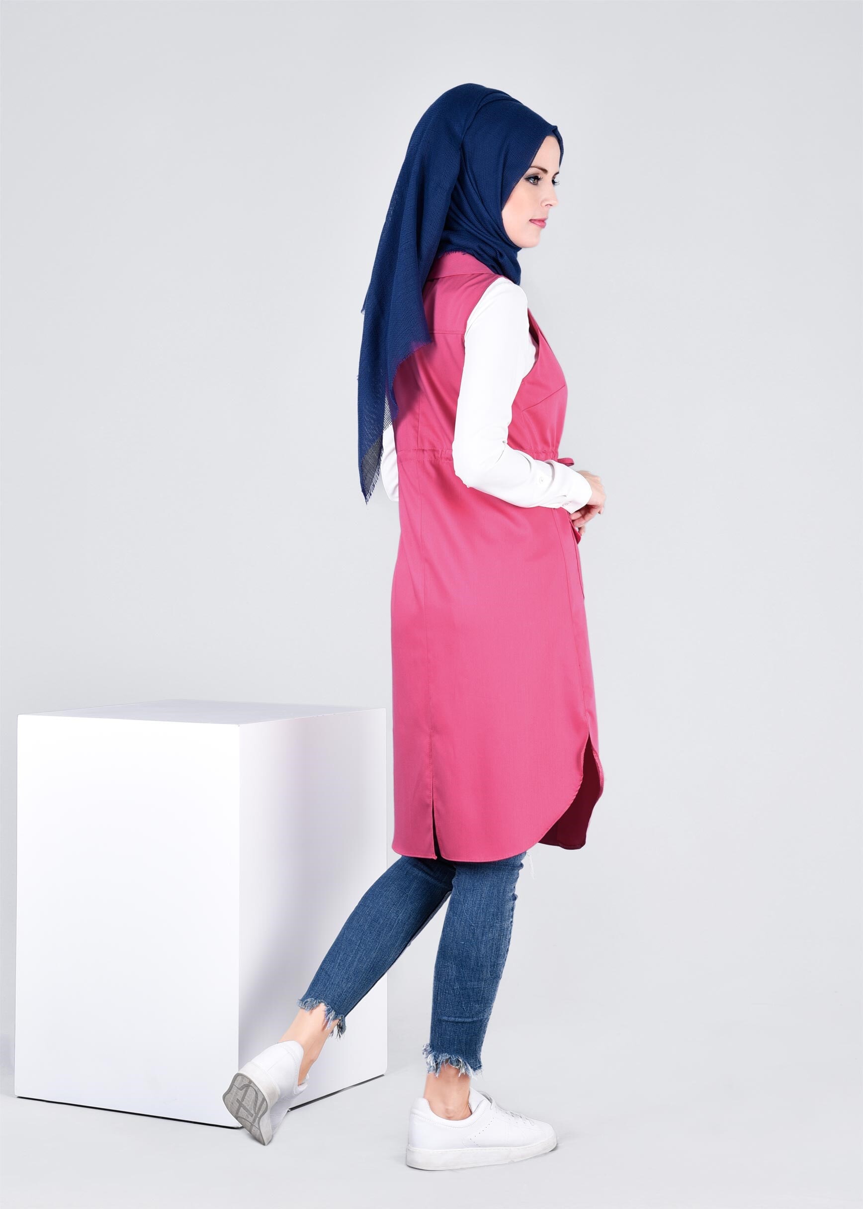 Tesettür giyim FUŞYA 4220 Hürrem Tesettür Yelek 36/44(38/40) TEK42
