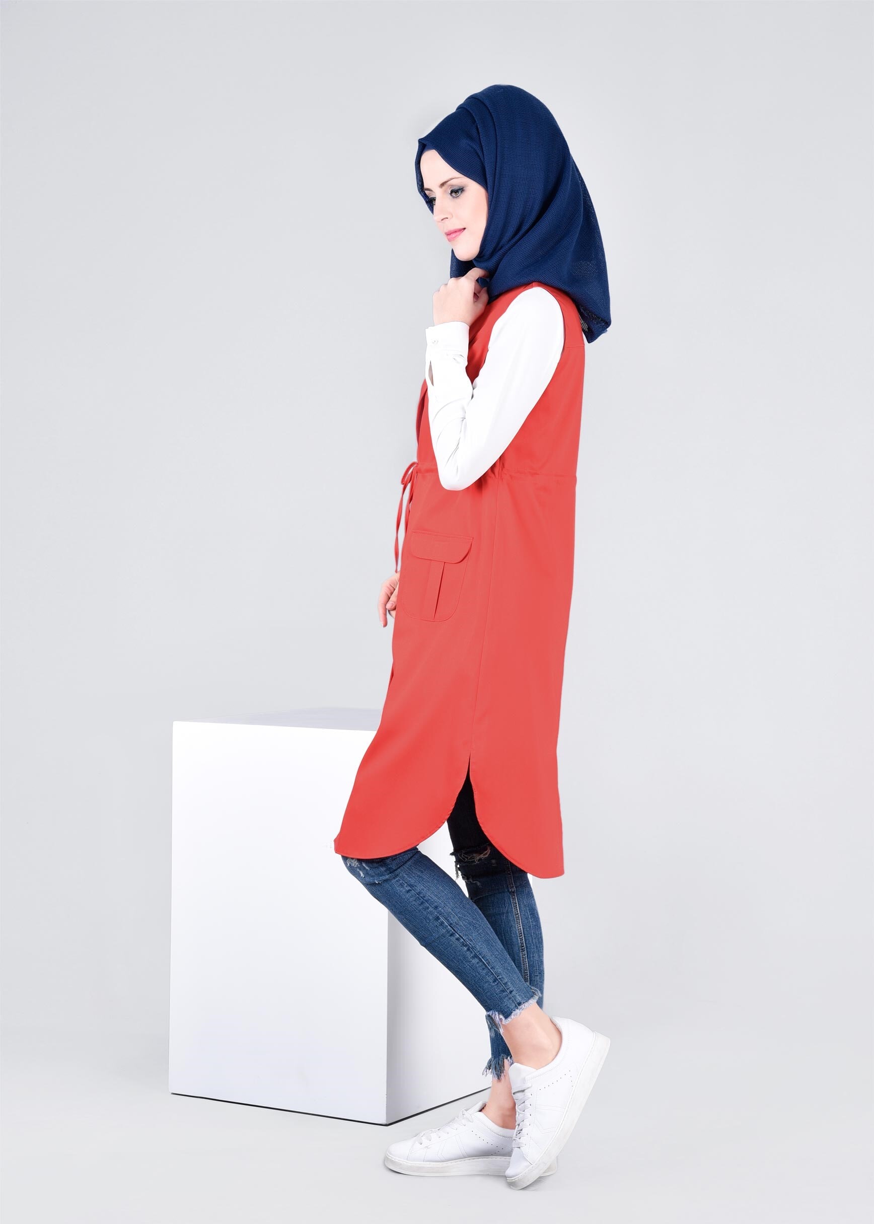 Tesettür giyim MERCAN 4220 Hürrem Tesettür Yelek 36/44(38/40) TEK42