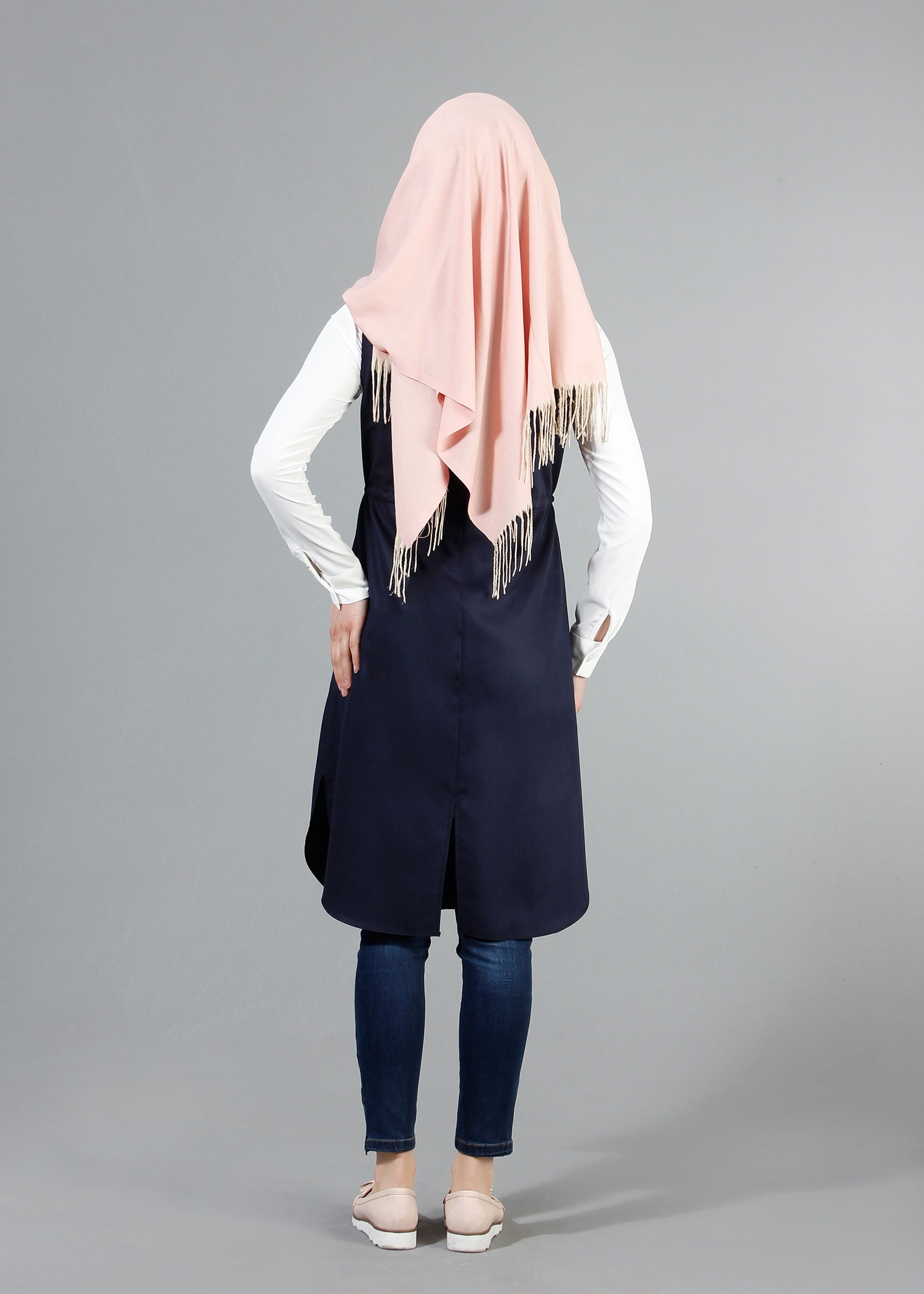 Tesettür giyim LACİVERT 4220 Hürrem Tesettür Yelek 36/44(38/40) TEK42