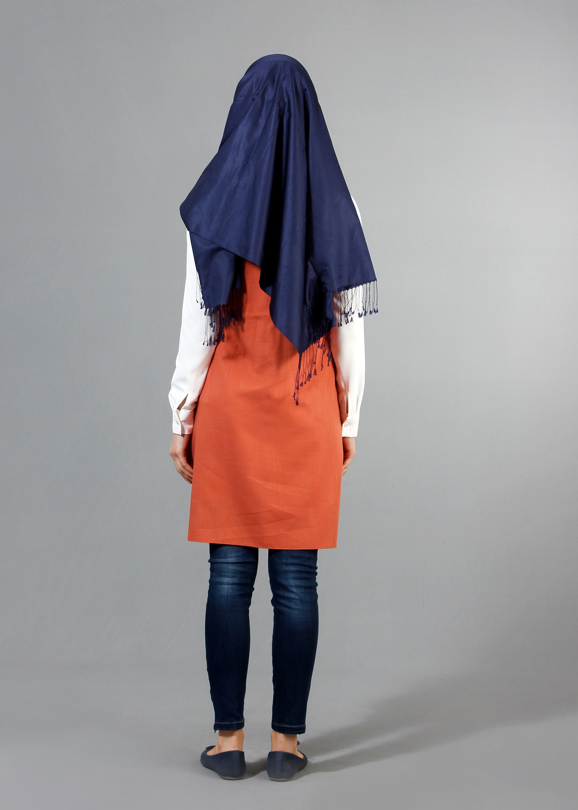 Tesettür giyim TURUNCU 4336 Derin Tesettür Yelek 36/42(38-40) TEK36