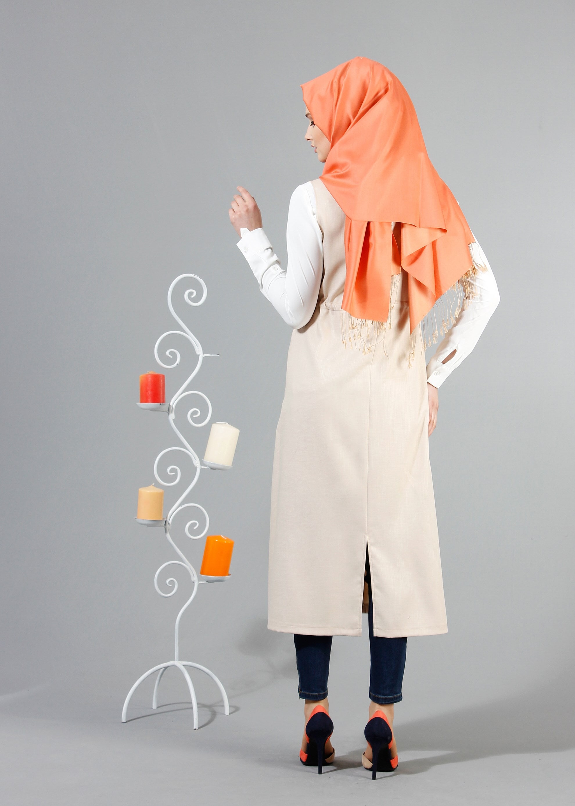 Tesettür giyim BEJ 4337 NEW SHİNE YELEK 36/46(38/40) TEK42