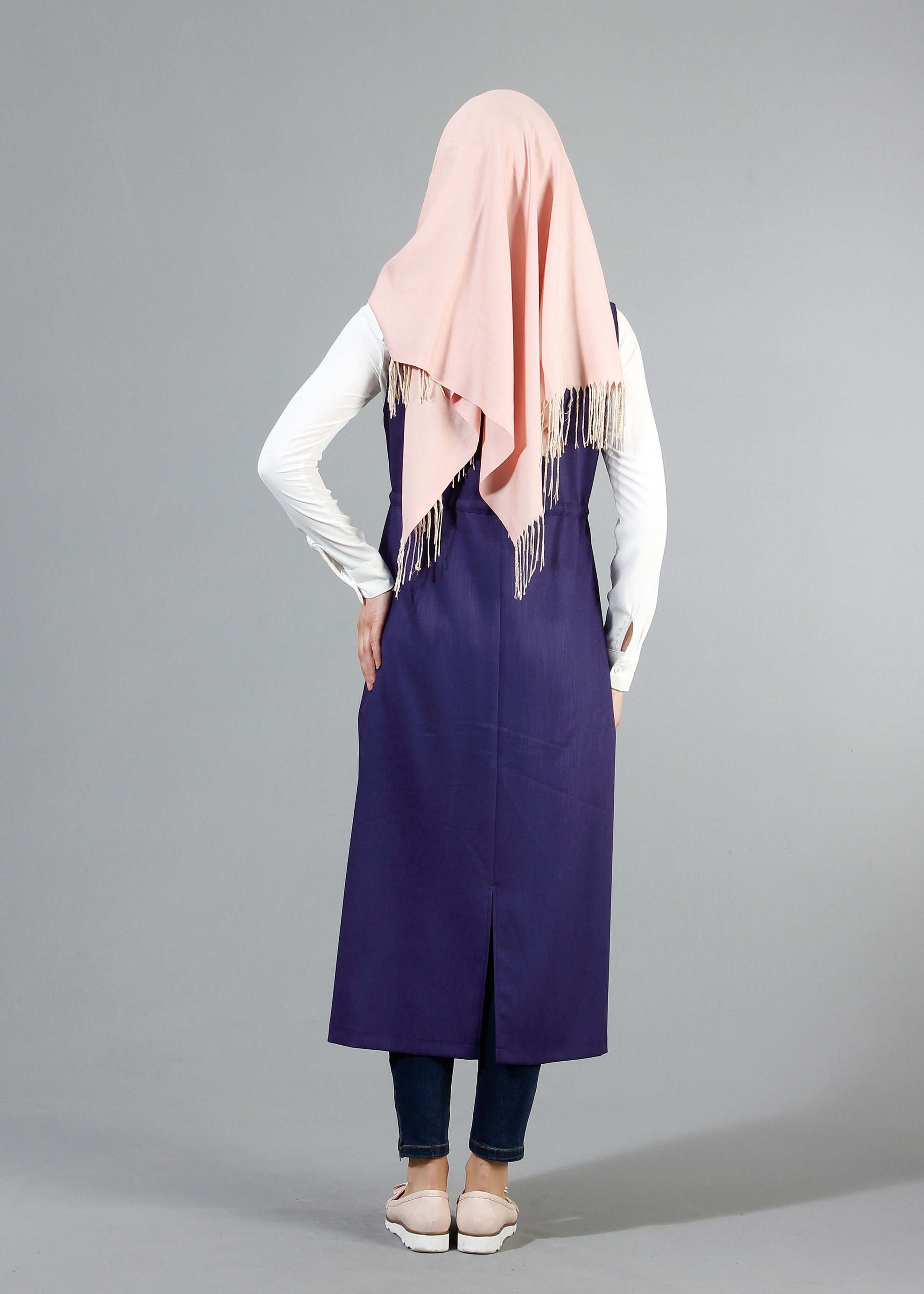 Tesettür giyim LACİVERT 4337 NEW SHİNE YELEK 36/46(38/40) TEK42