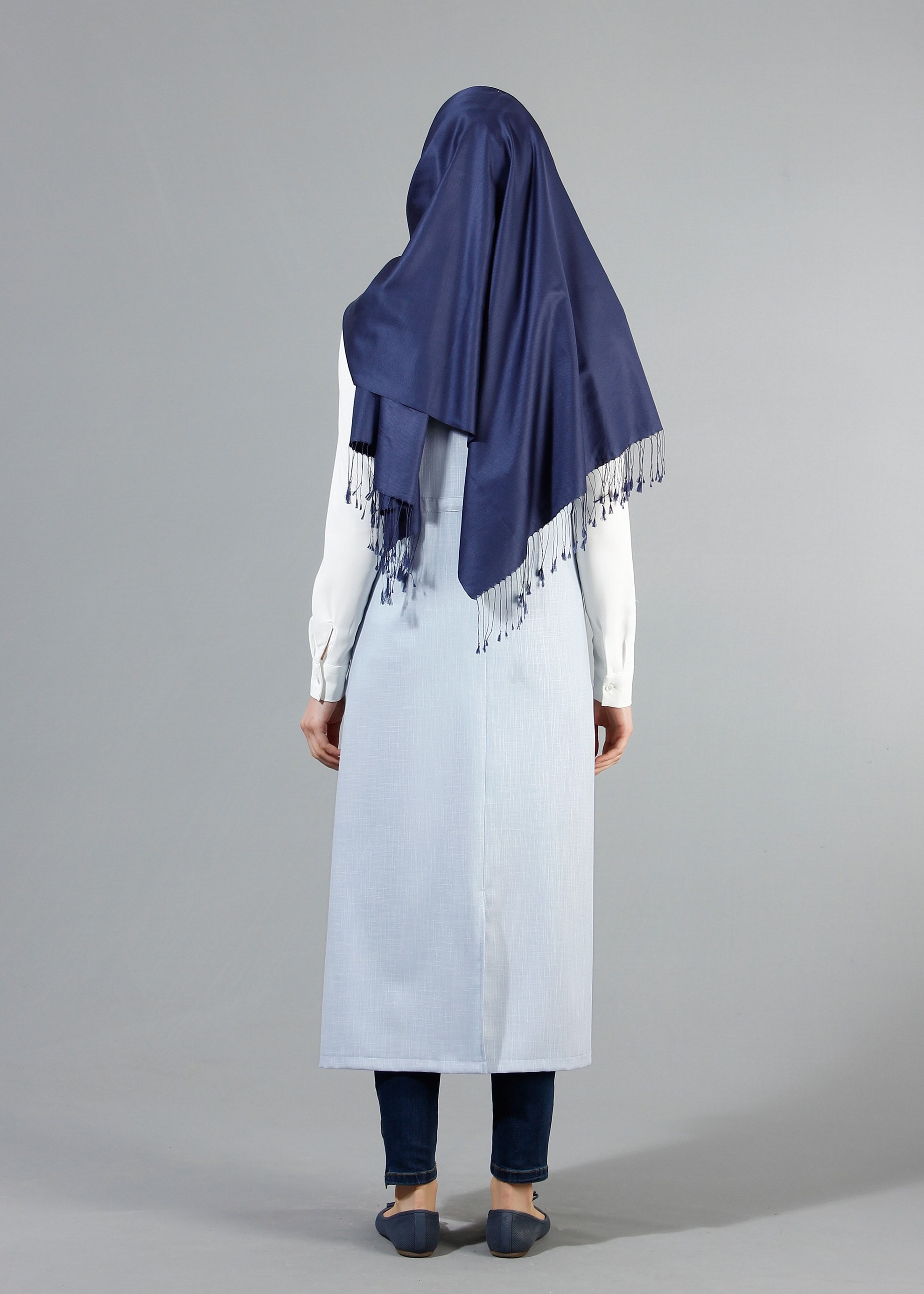 Tesettür giyim MAVİ 4337 NEW SHİNE YELEK 36/46(38/40) TEK42