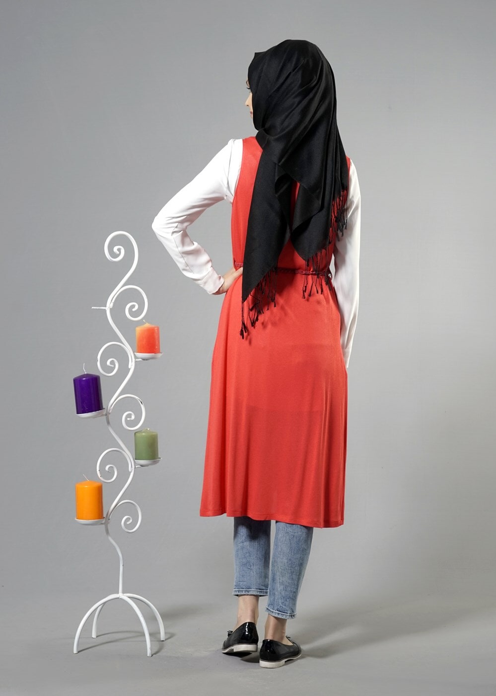 Tesettür giyim MERCAN 4338 Hanna Tesettür Yelek 38/48 TEK36