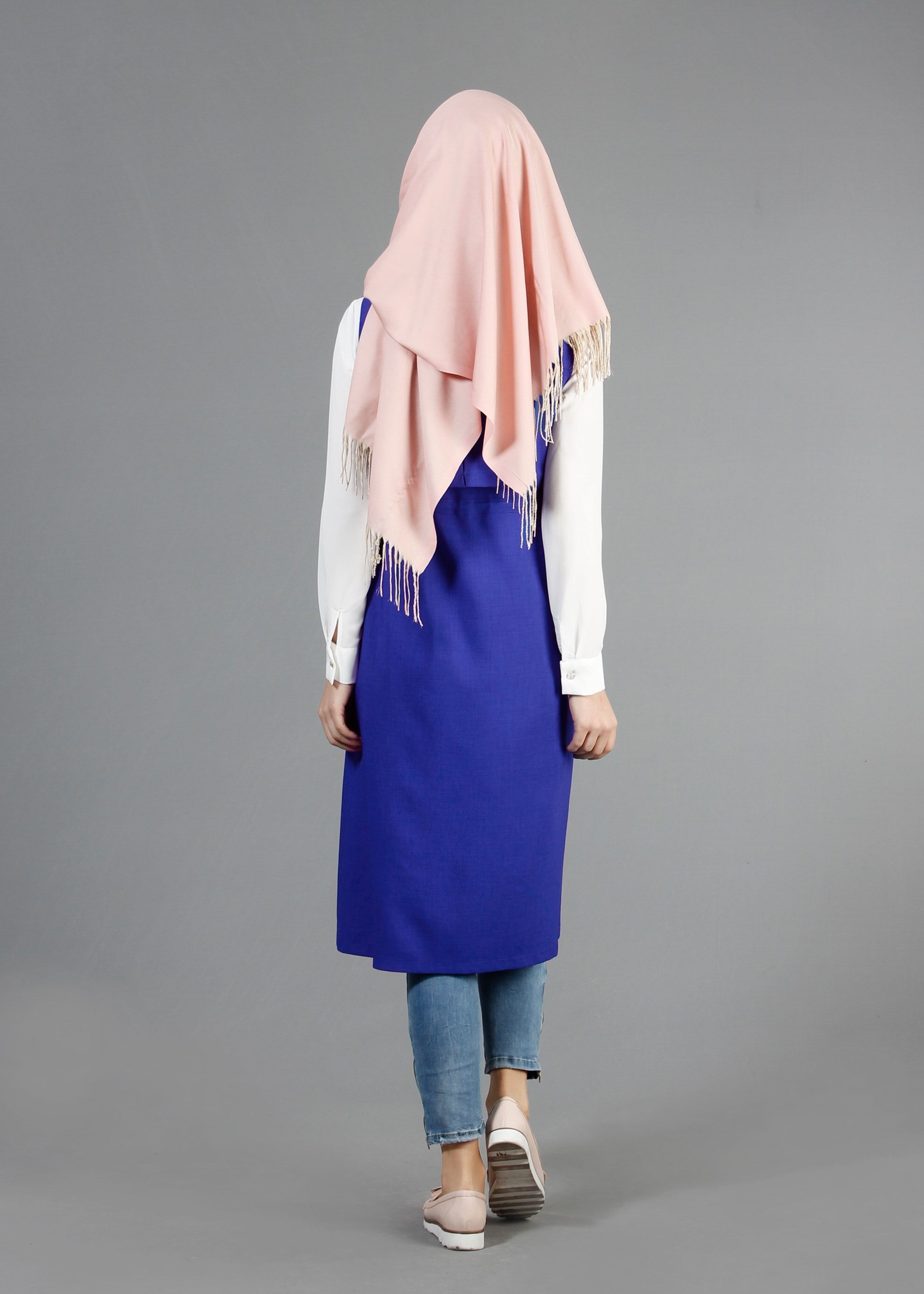 Tesettür giyim LACİVERT 4359 Marmaris Tesettür Yelek 36/44(38-40) TEK42