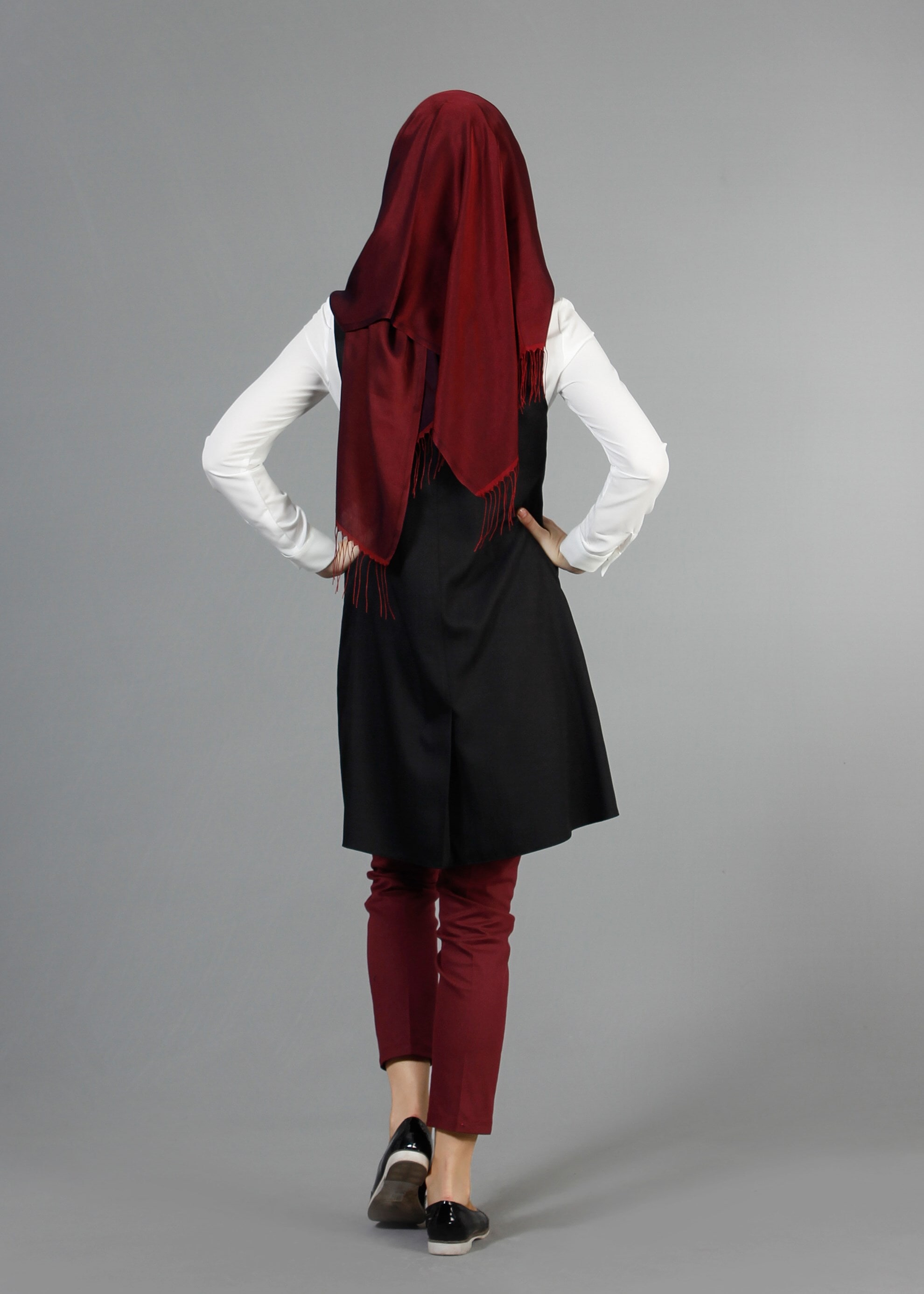 Tesettür giyim SİYAH 4361 Derin Tesettür Yelek 36/44(38-40) TEK42