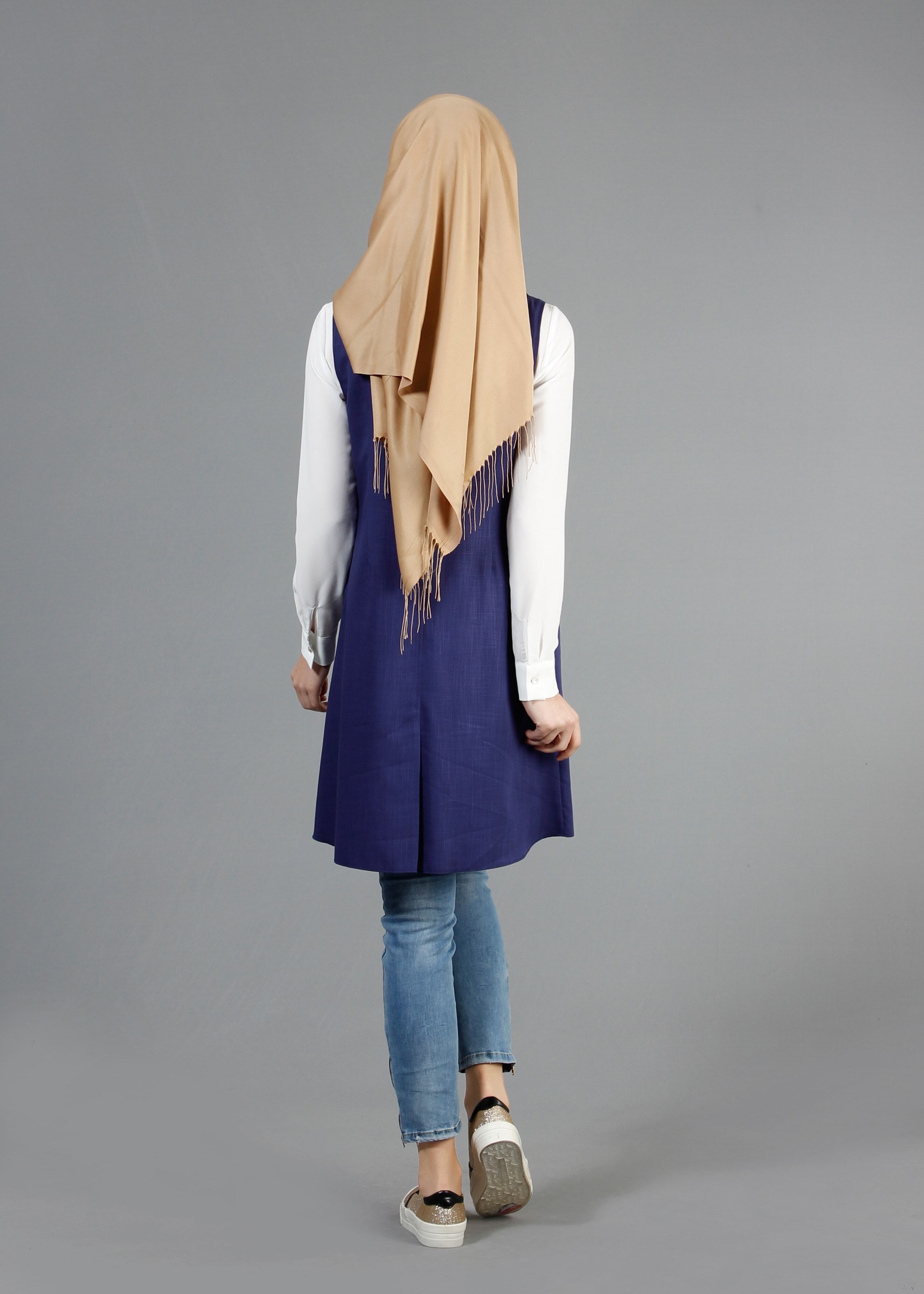 Tesettür giyim LACİVERT 4361 Derin Tesettür Yelek 36/44(38-40) TEK42