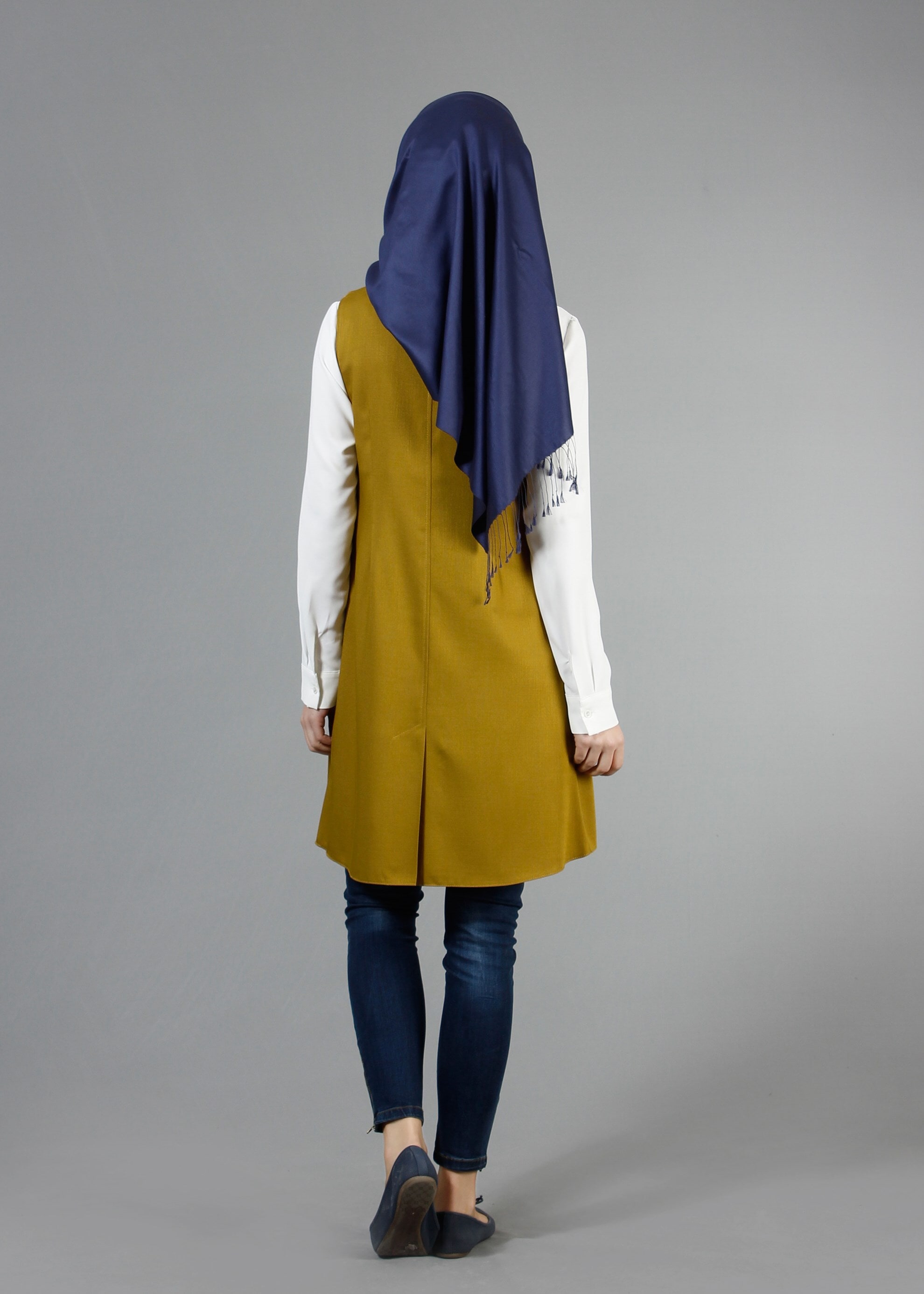 Tesettür giyim YEŞİL 4361 Derin Tesettür Yelek 36/44(38-40) TEK42