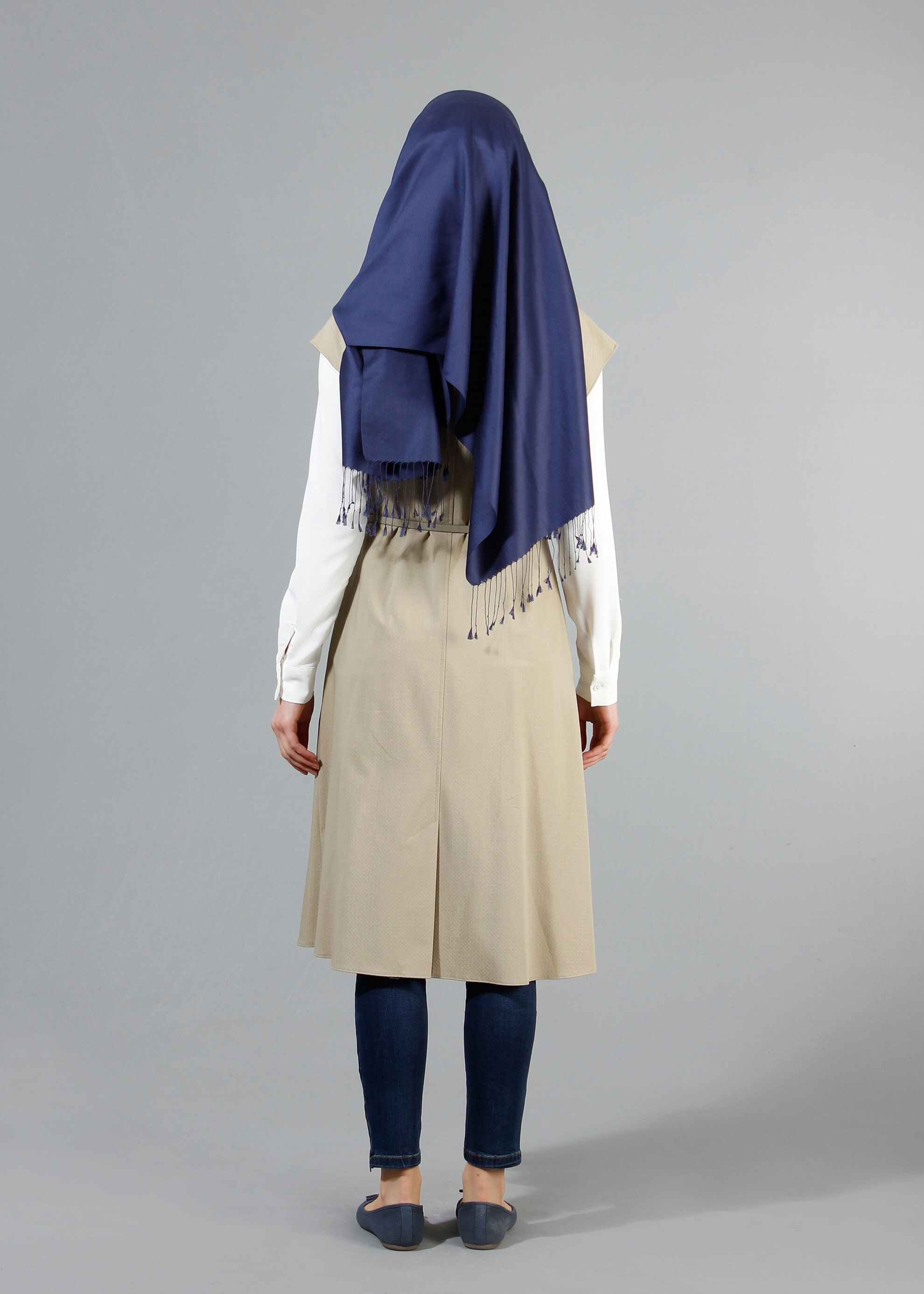 Tesettür giyim HAKİ 4362 Söğüt Tesettür Yelek 36/42(38-40) TEK42