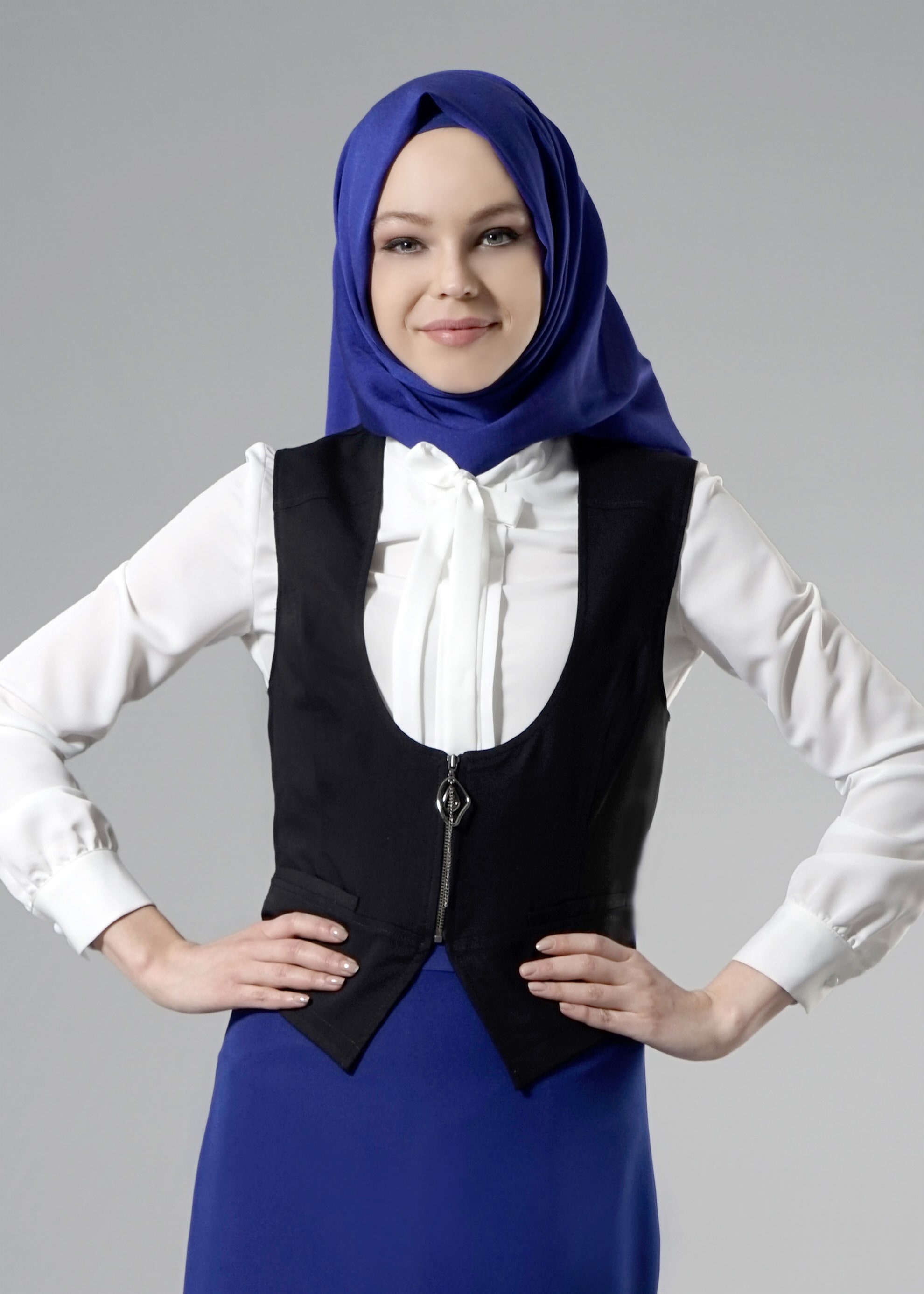 Tesettür giyim SİYAH 4376 Life Tesettür Yelek 36/42(38-40)