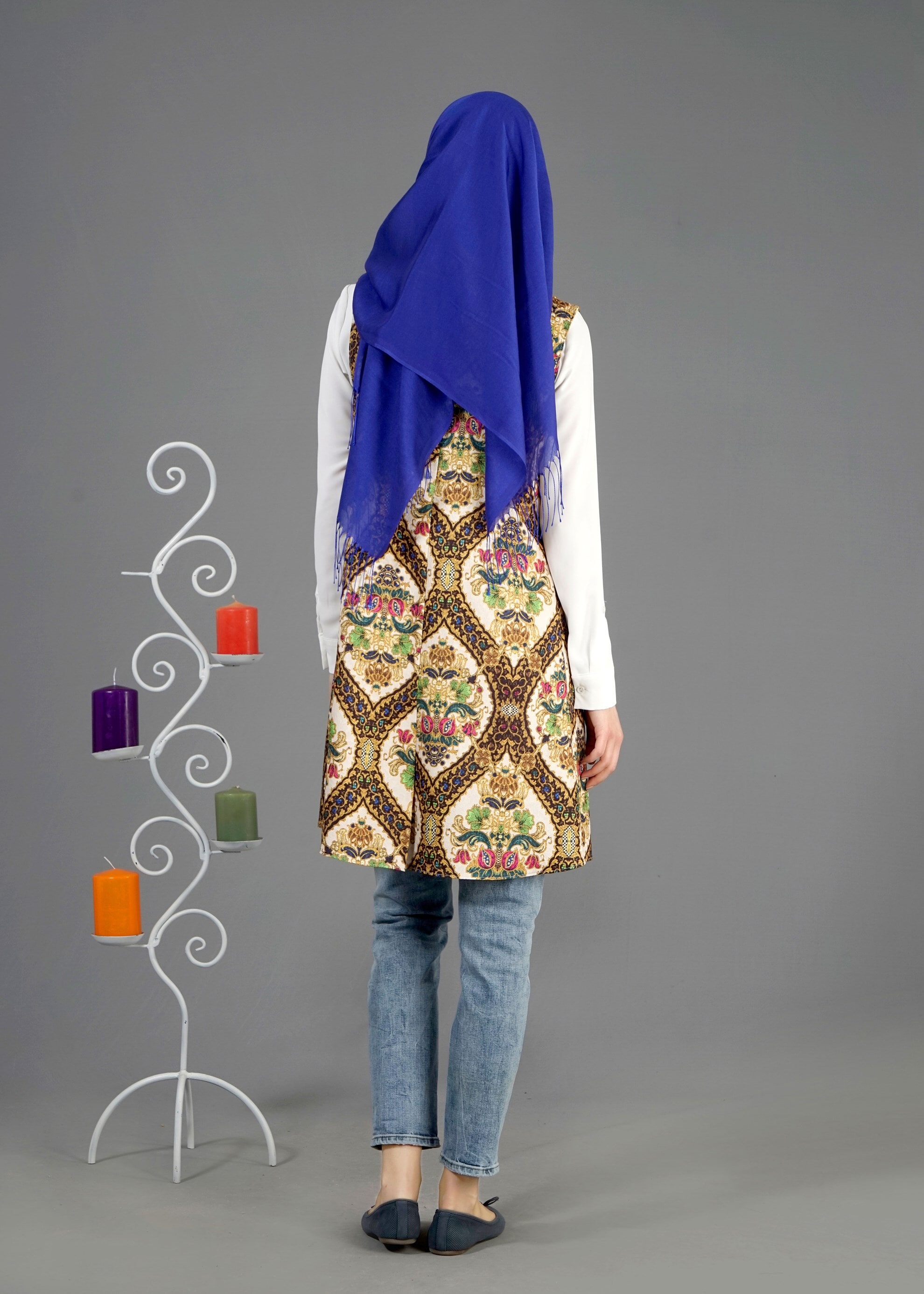 Tesettür giyim SİYAH 4506 Almina Tesettür 30011 Yelek 38/44