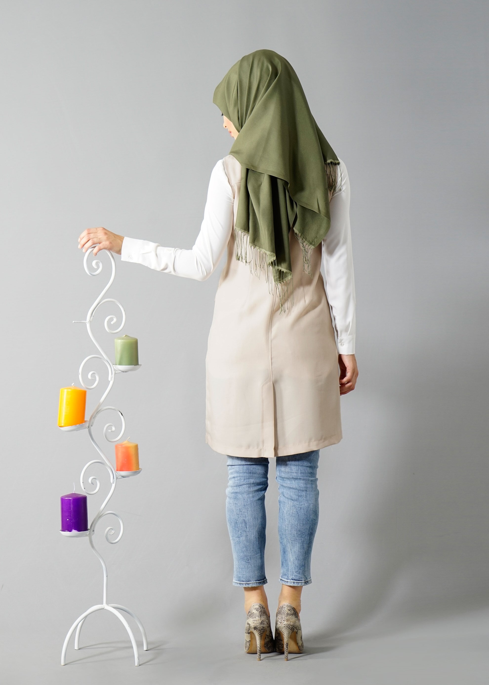 Tesettür giyim BEJ 4549 Yoga Tesettür Yelek 38/46 TEK40