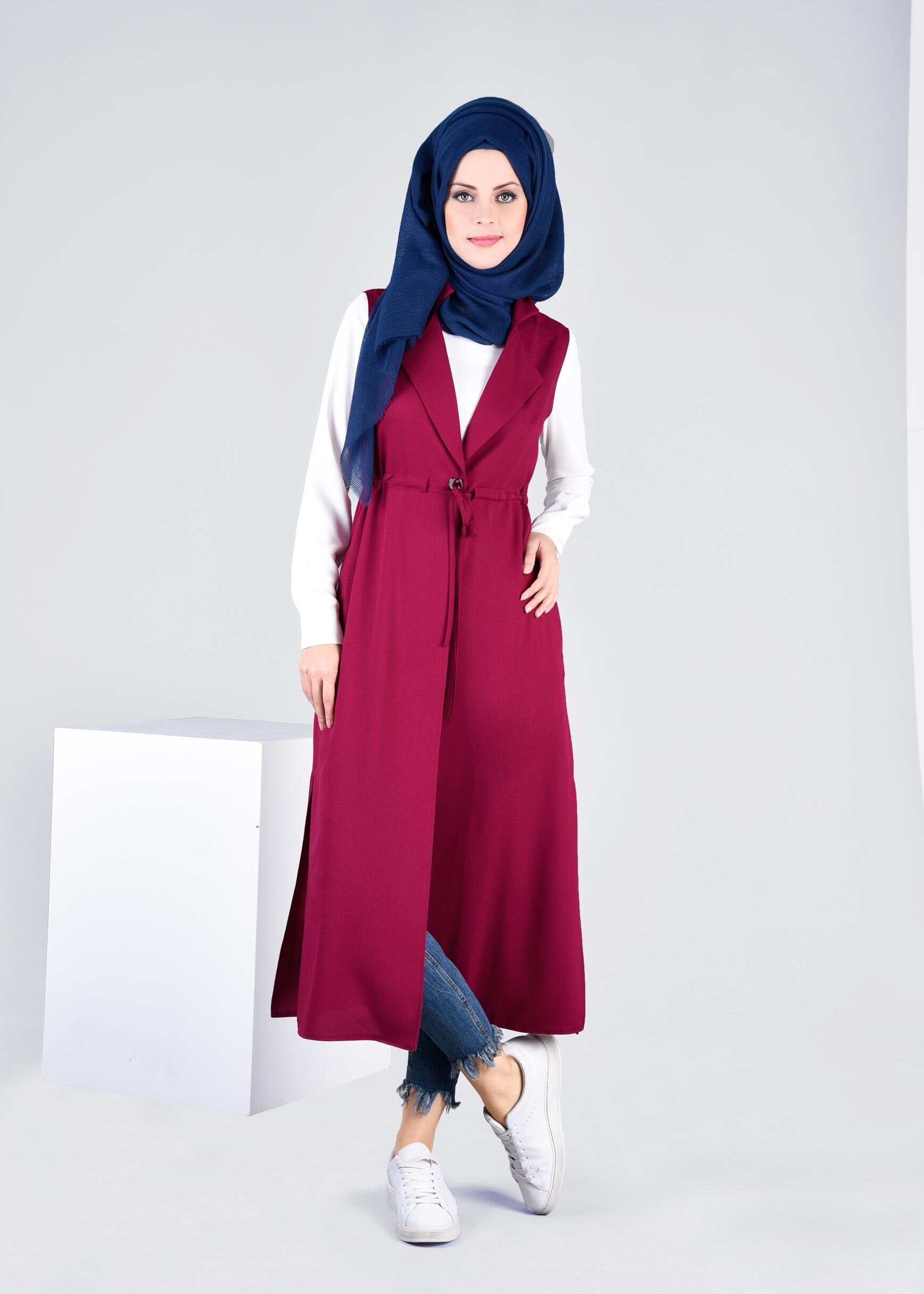 Tesettür giyim MÜRDÜM 4595 Nora Tesettür Yelek 36/44 TEK38