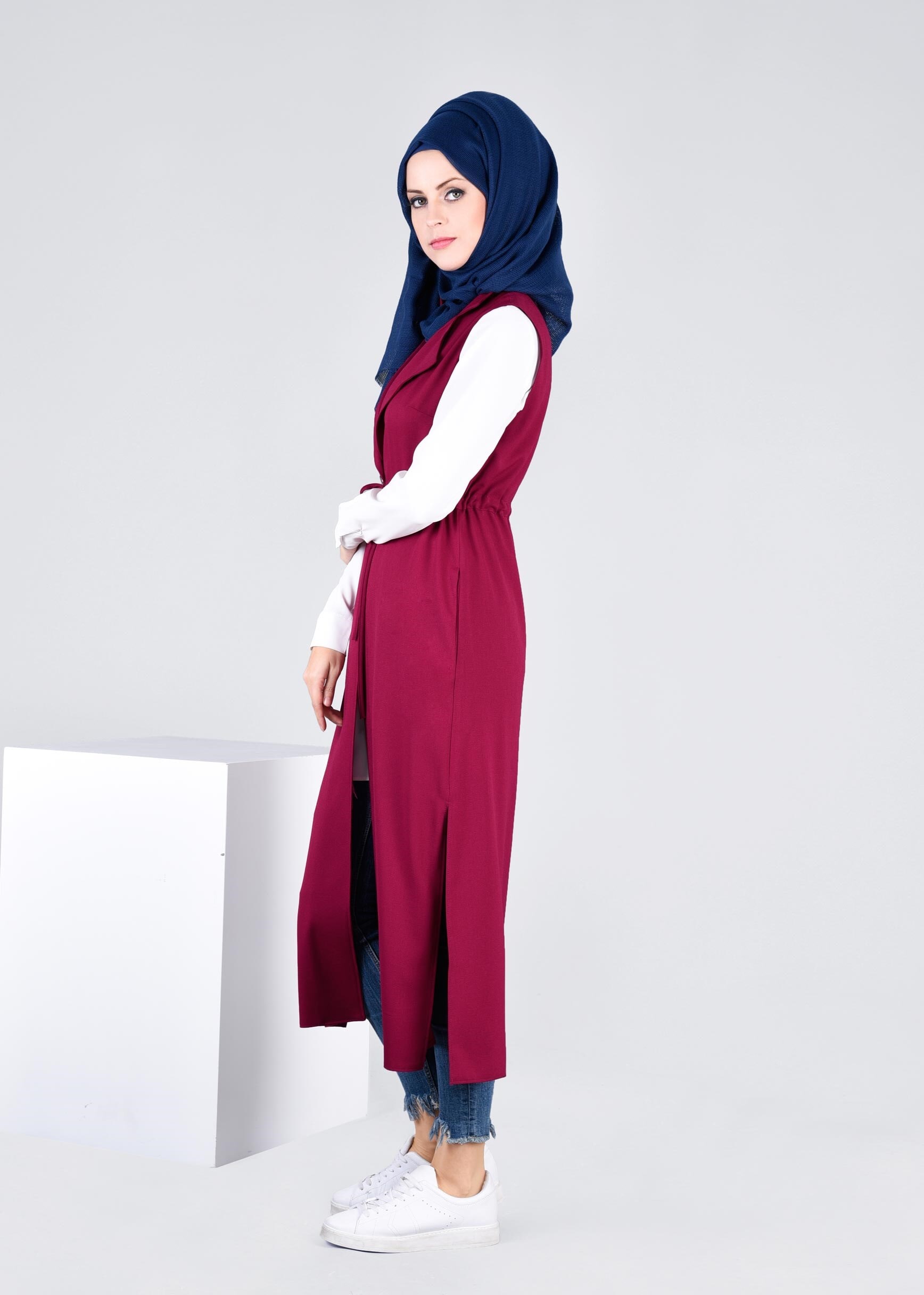 Tesettür giyim MÜRDÜM 4595 Nora Tesettür Yelek 36/44 TEK38