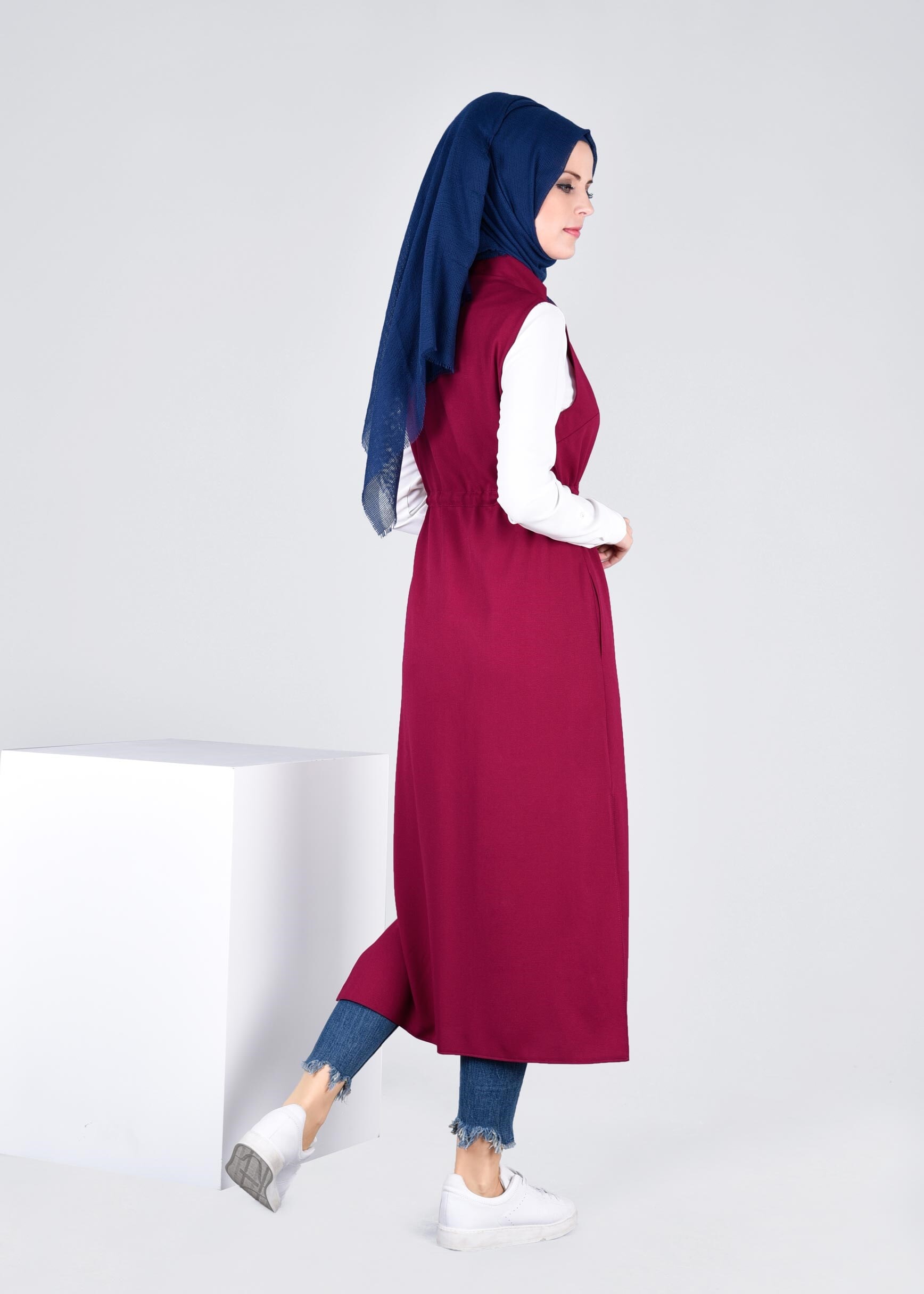 Tesettür giyim MÜRDÜM 4595 Nora Tesettür Yelek 36/44 TEK38