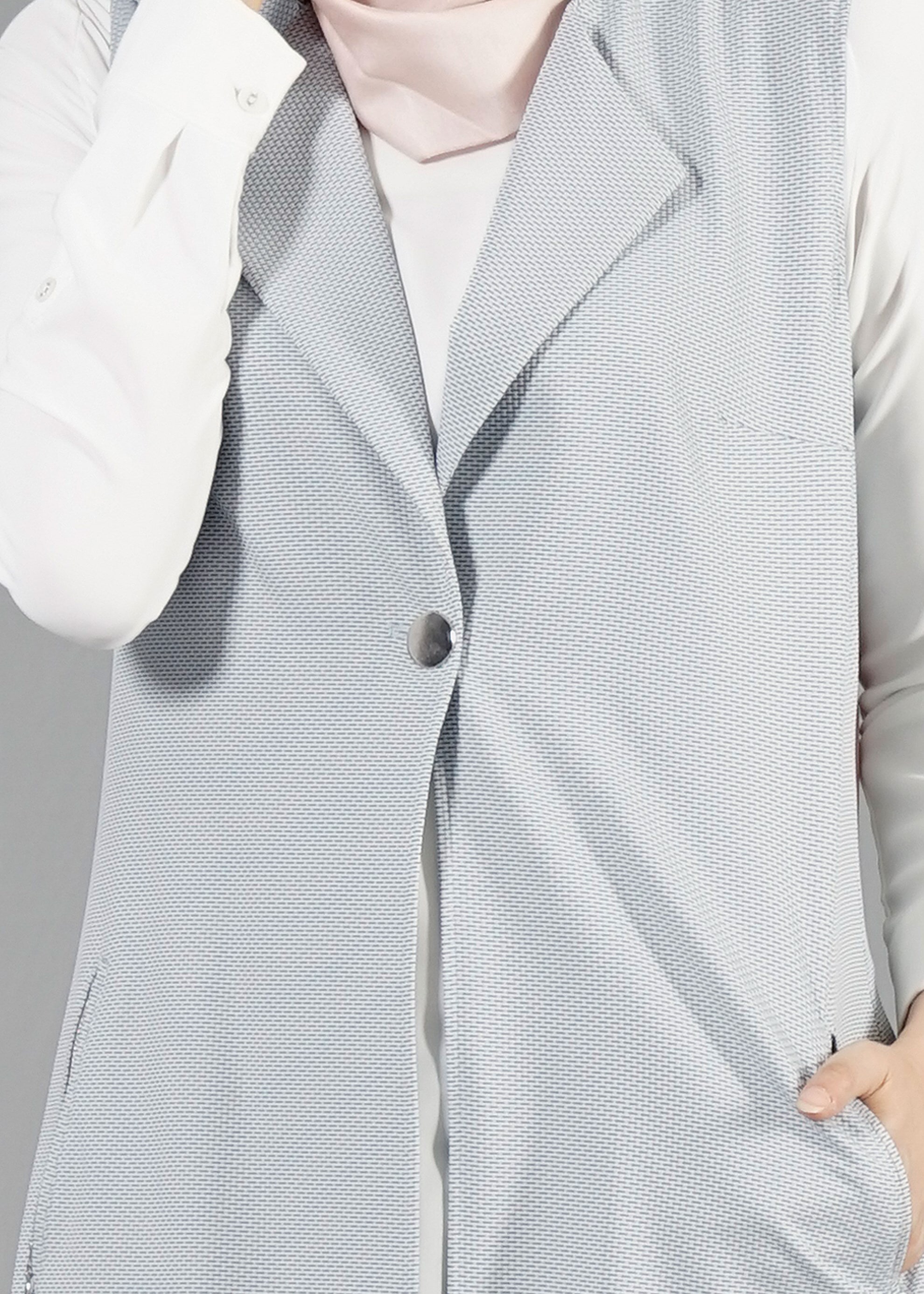 Tesettür giyim LACİVERT 4597 Berta Tesettür Yelek 38/46 TEK40