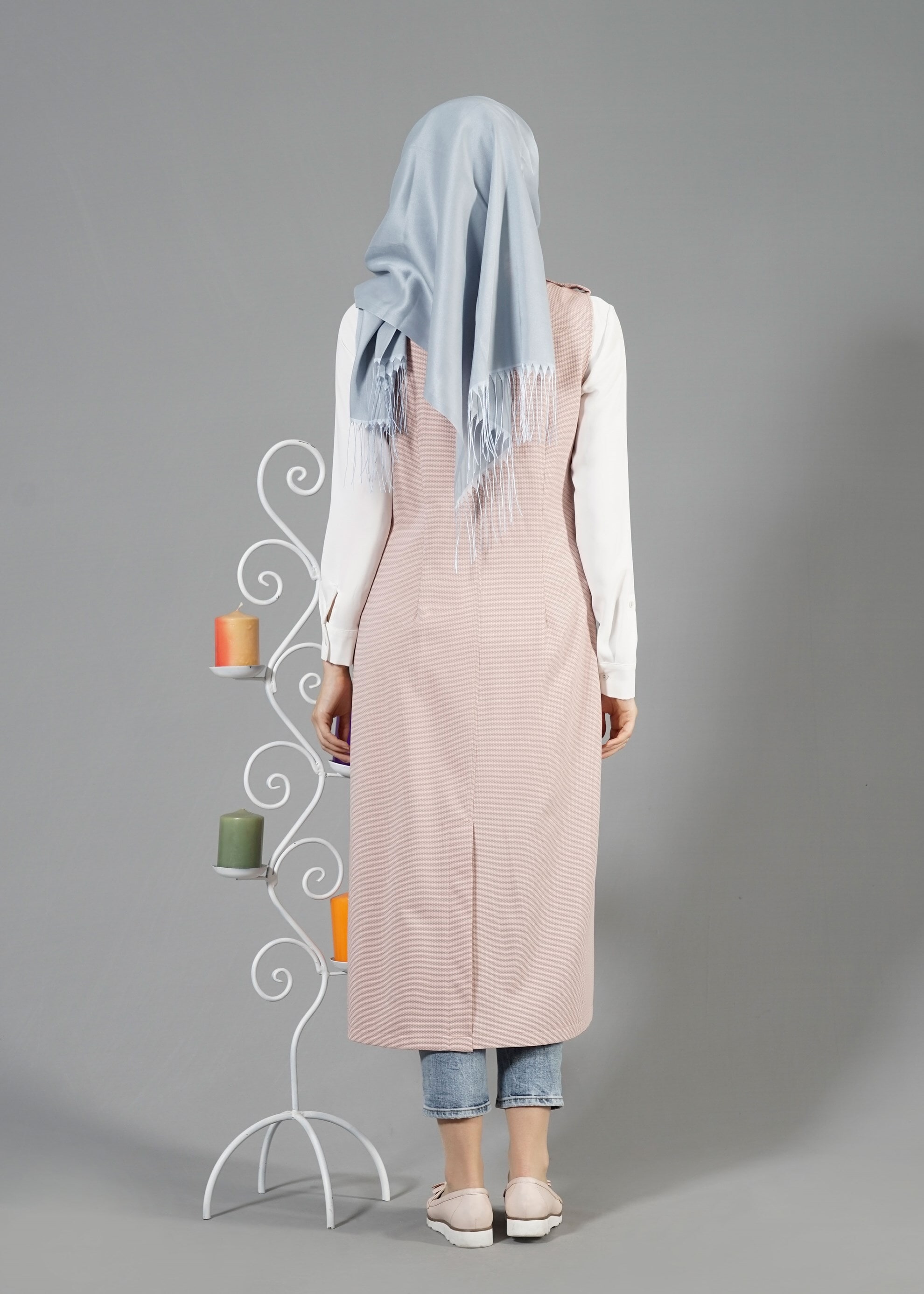 Tesettür giyim BEJ 4597 Berta Tesettür Yelek 38/46 TEK40