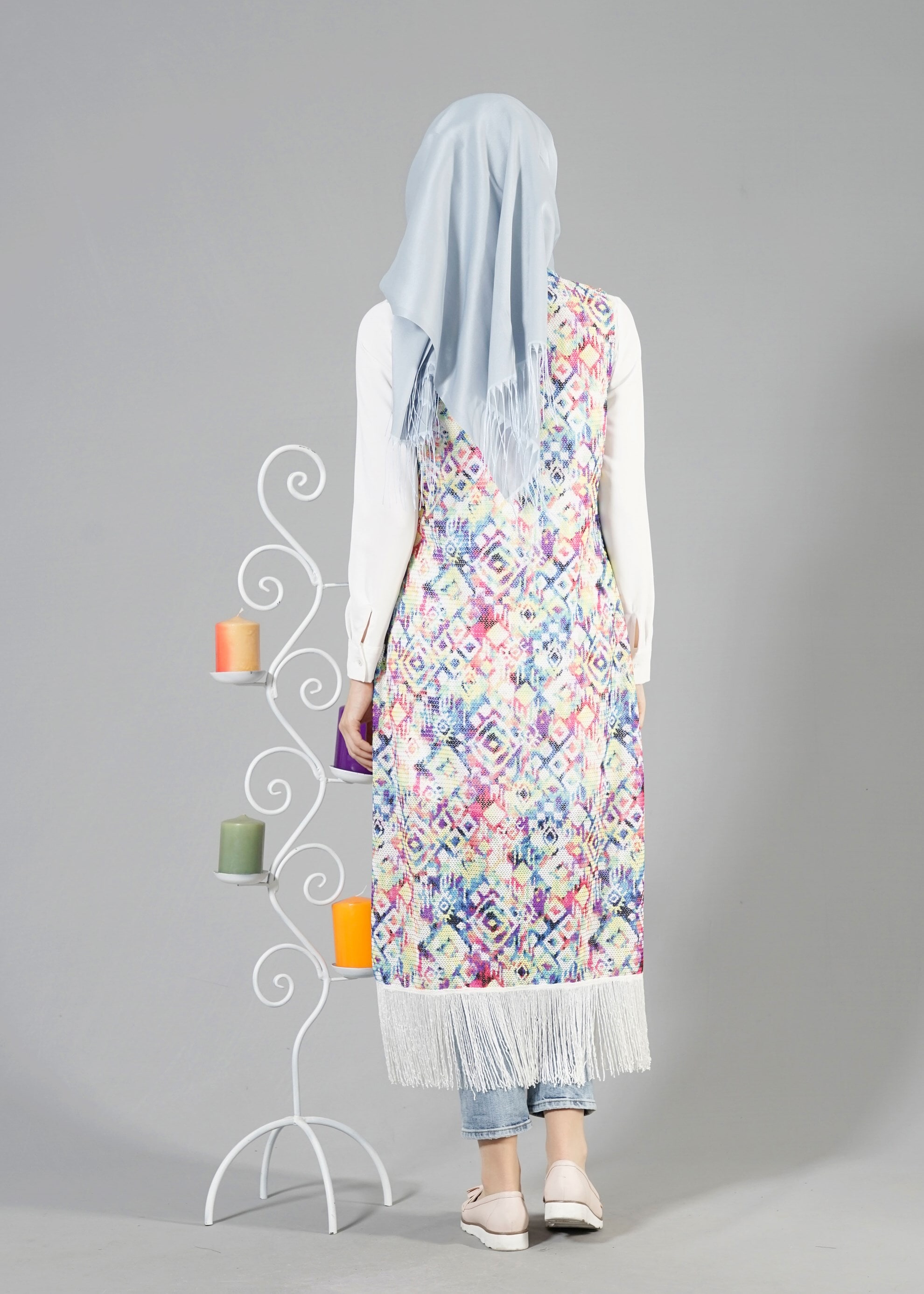 Tesettür giyim BEJ 4620 MEDUSA YELEK 38/46