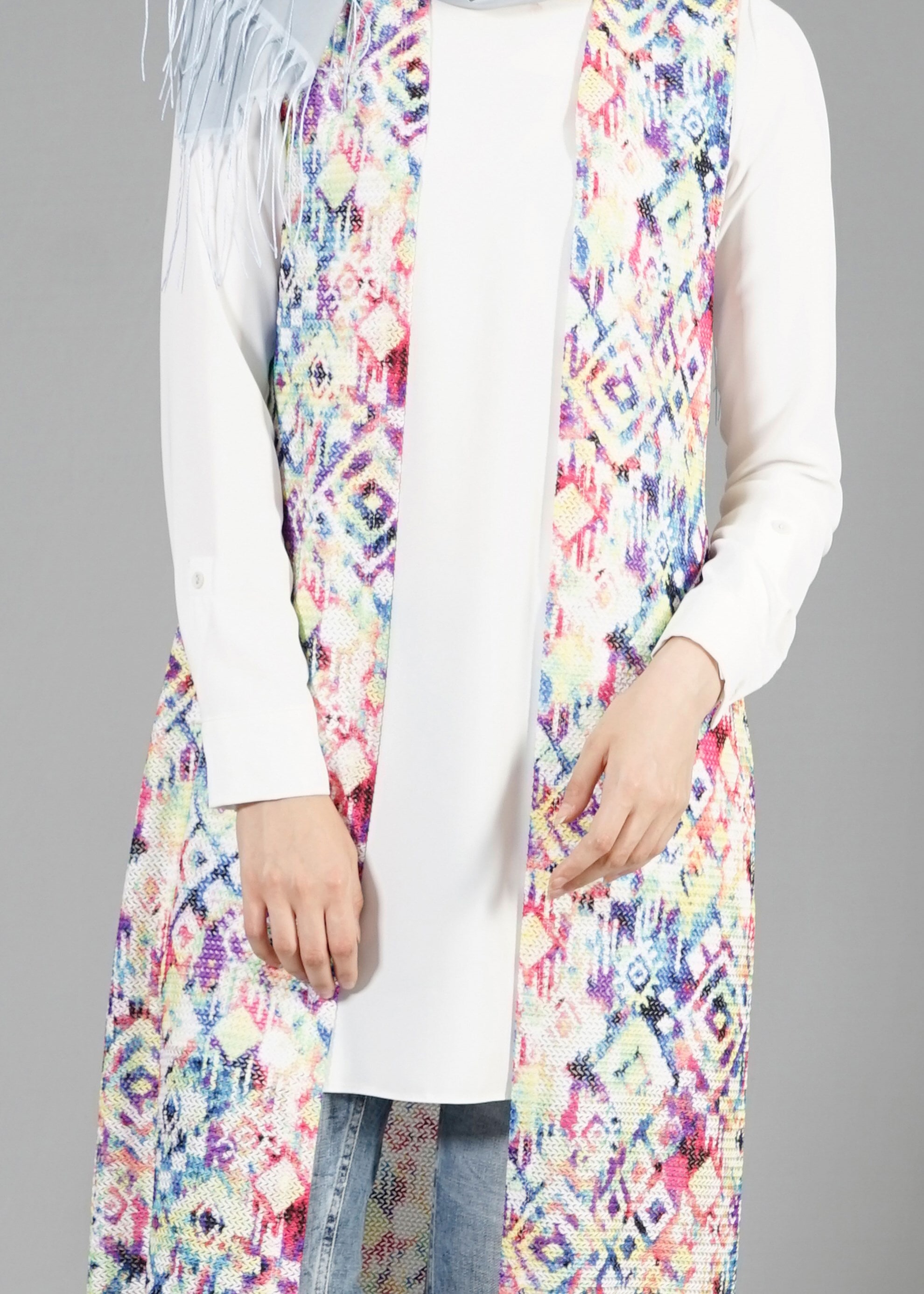 Tesettür giyim BEJ 4620 MEDUSA YELEK 38/46