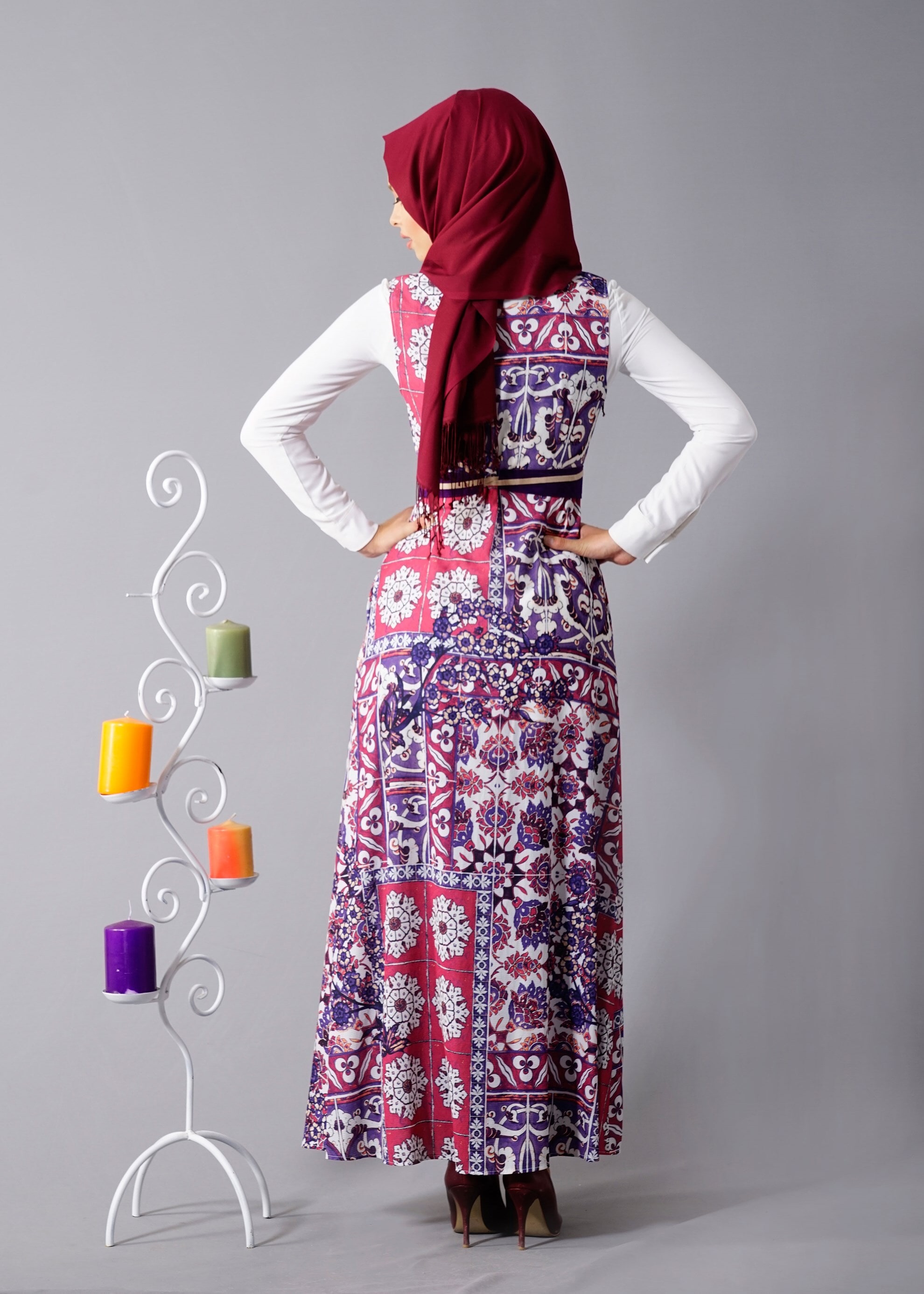 Tesettür giyim MOR 4622 Burble Crep Tesettür 7934 Yelek 38/44