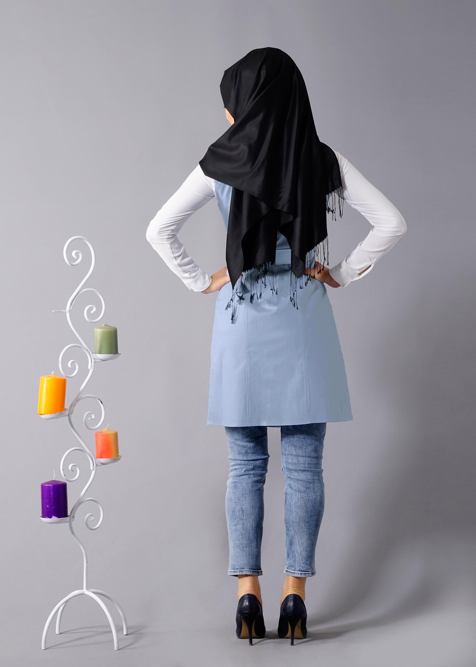 Tesettür giyim MAVİ 4671 Owen 553 Tesettür Yelek 36/42 TEK38