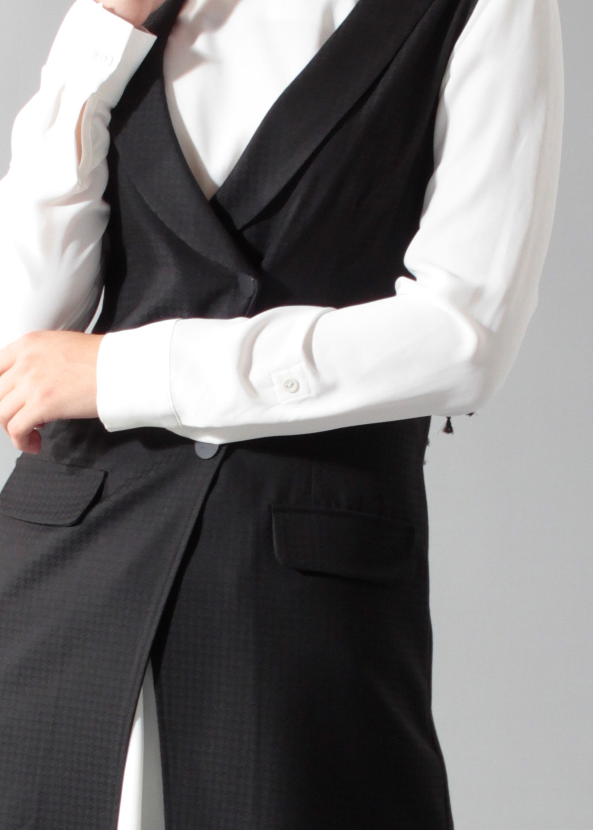 Tesettür giyim SİYAH 4688 Crista 652 Tesettür Yelek 38/44